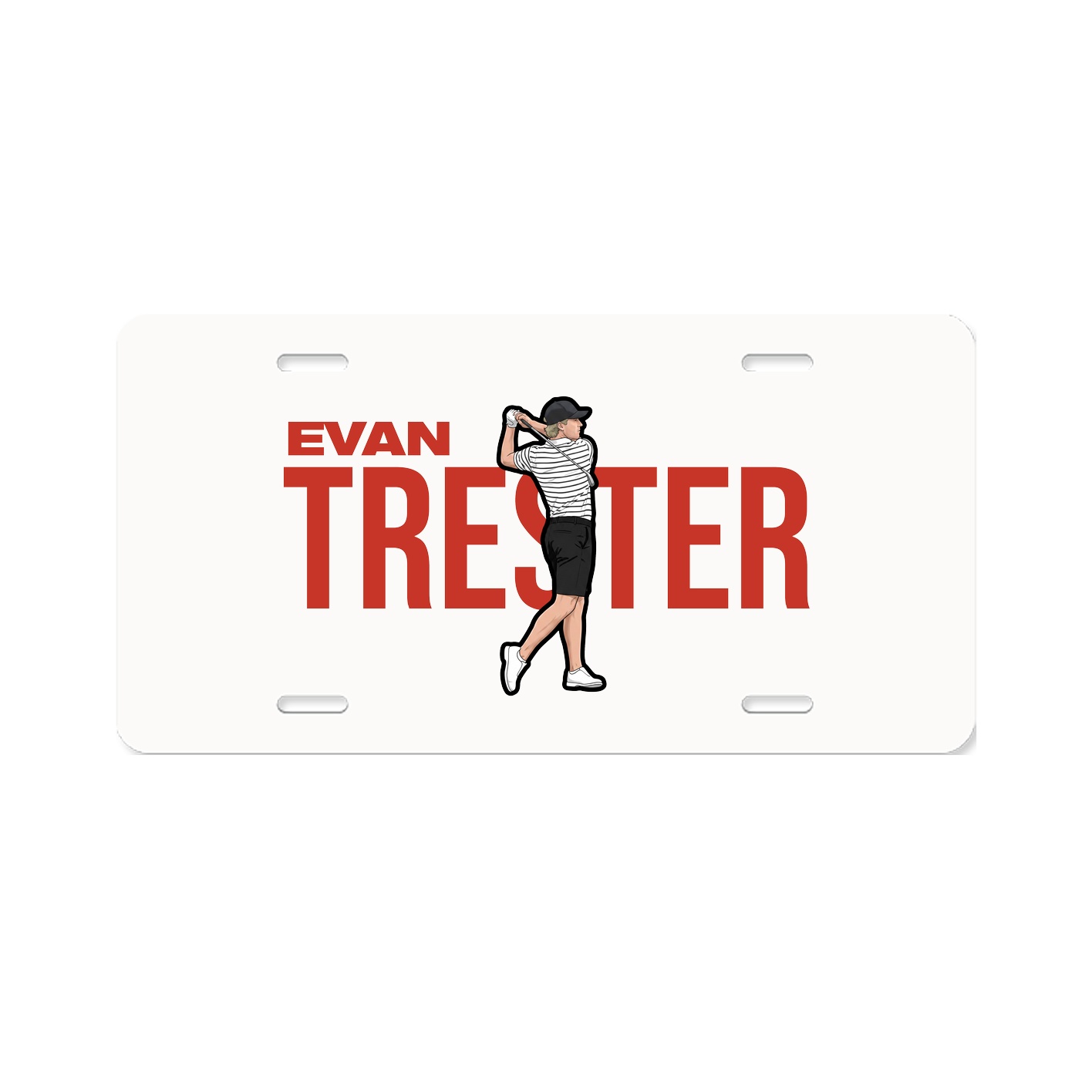 License Plate — Player Name in Classic