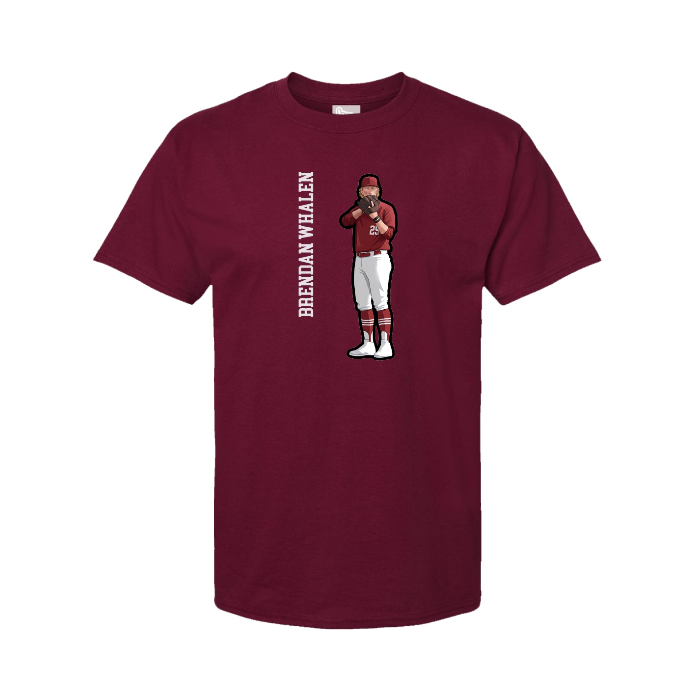 Tee — Name Vertical in Cardinal