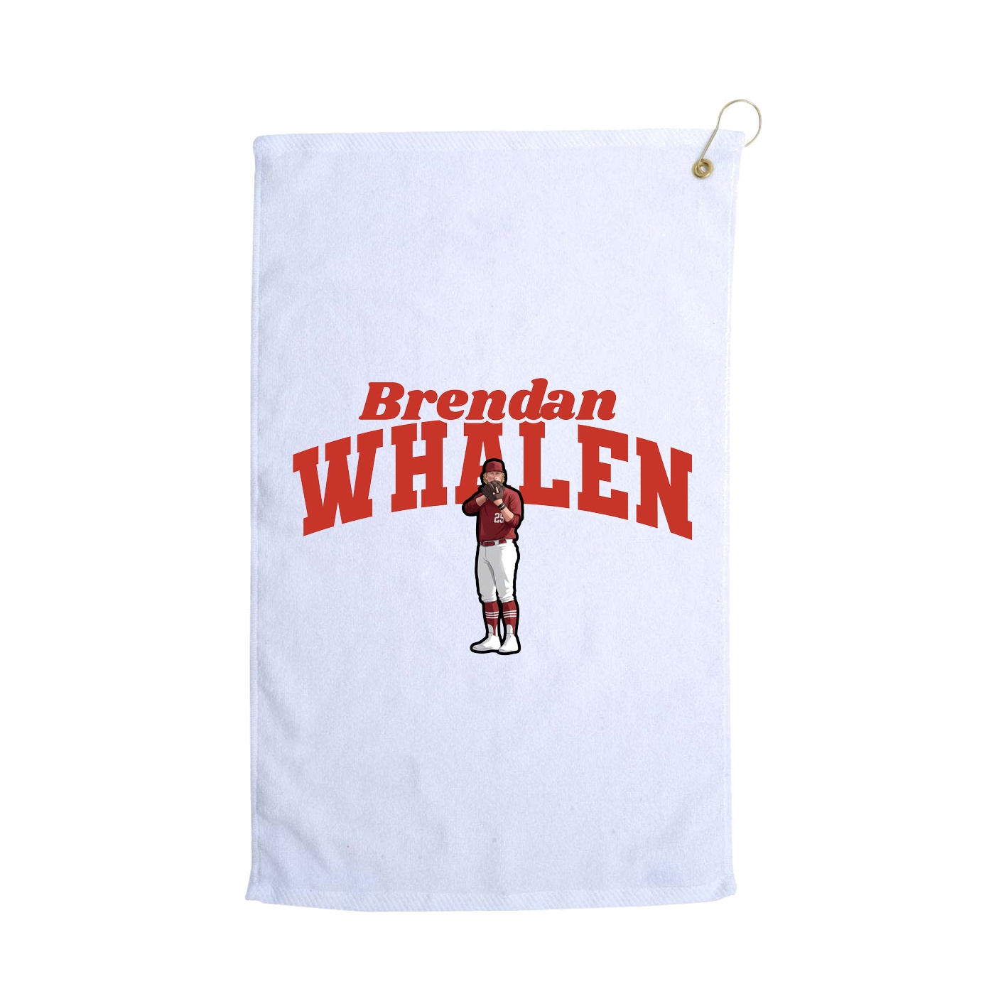 Golf Towel — Signature Arch in White