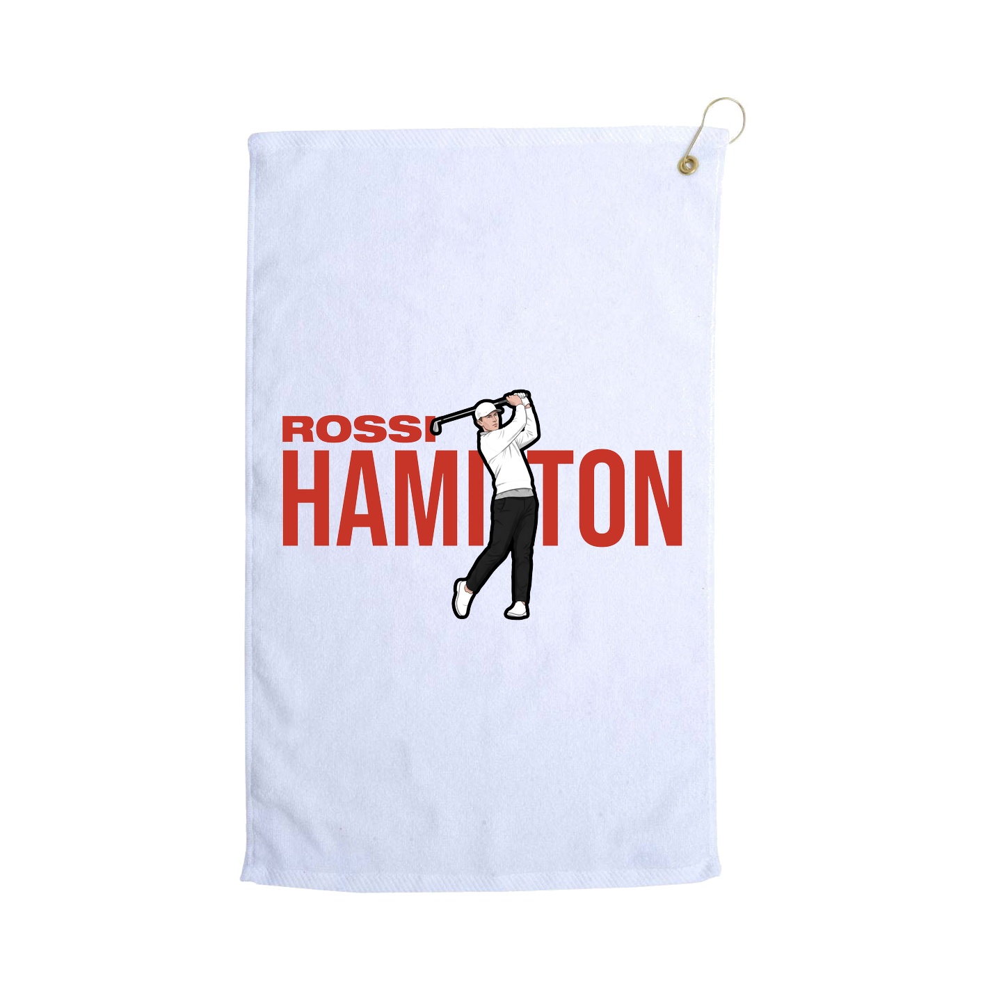 Golf Towel — Player Name in White