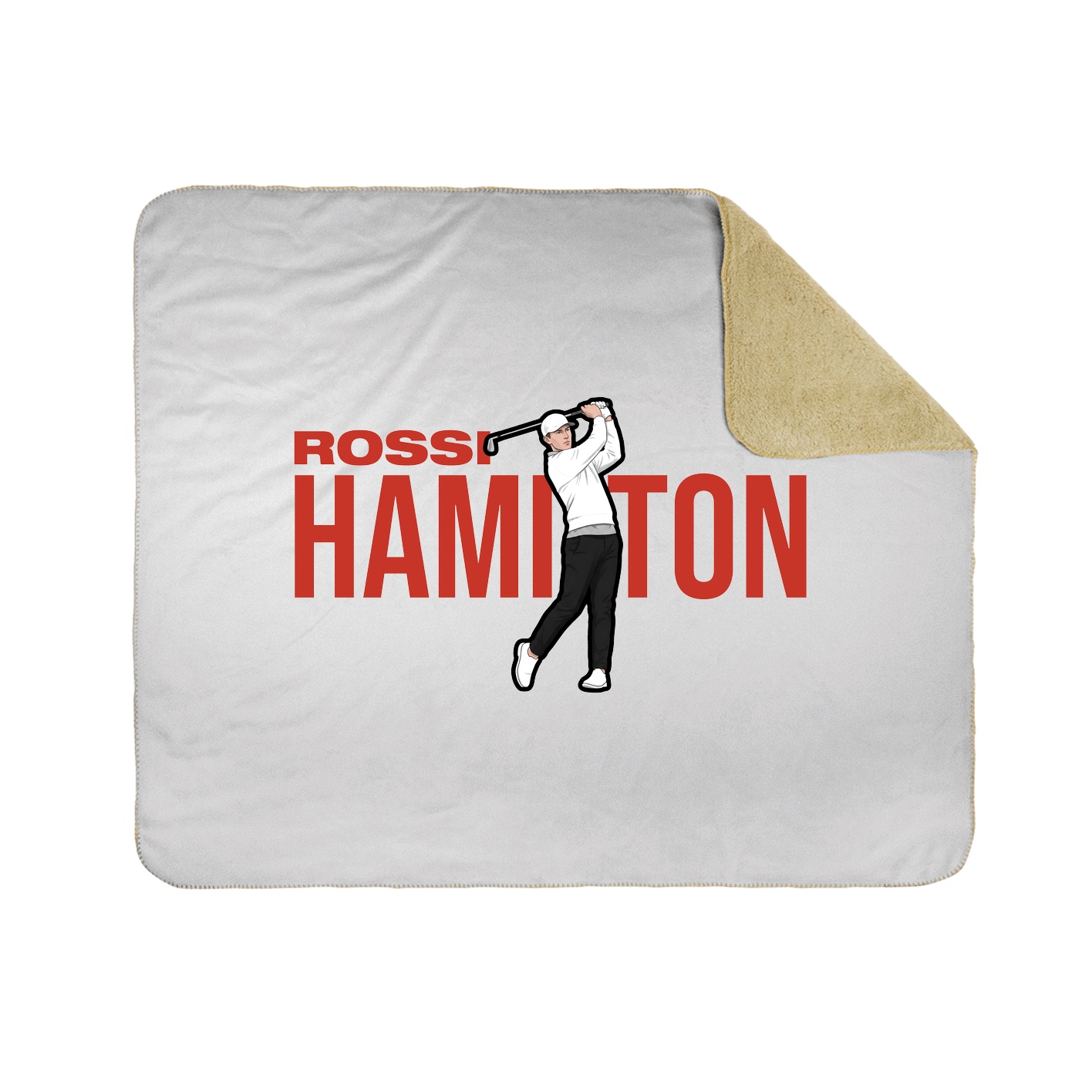 Throw Blanket — Player Name in White