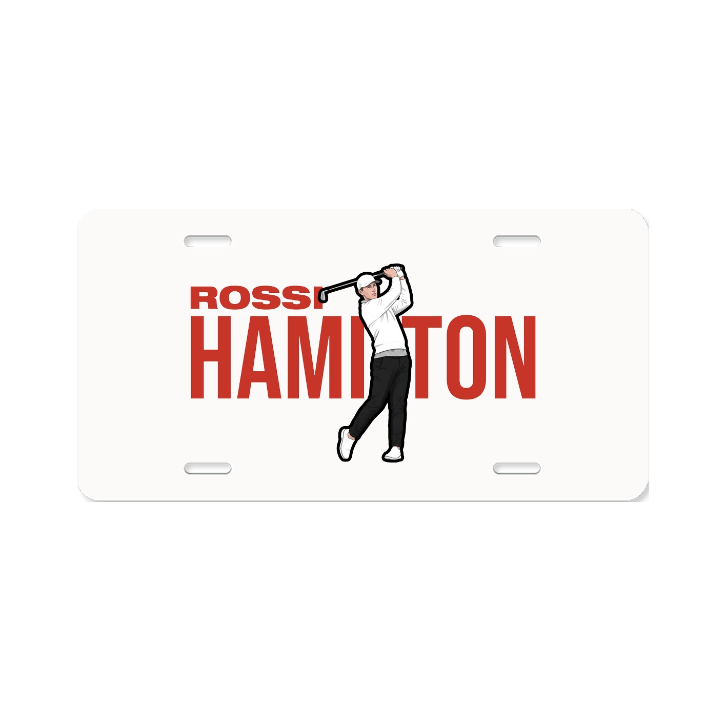 License Plate — Player Name in Classic