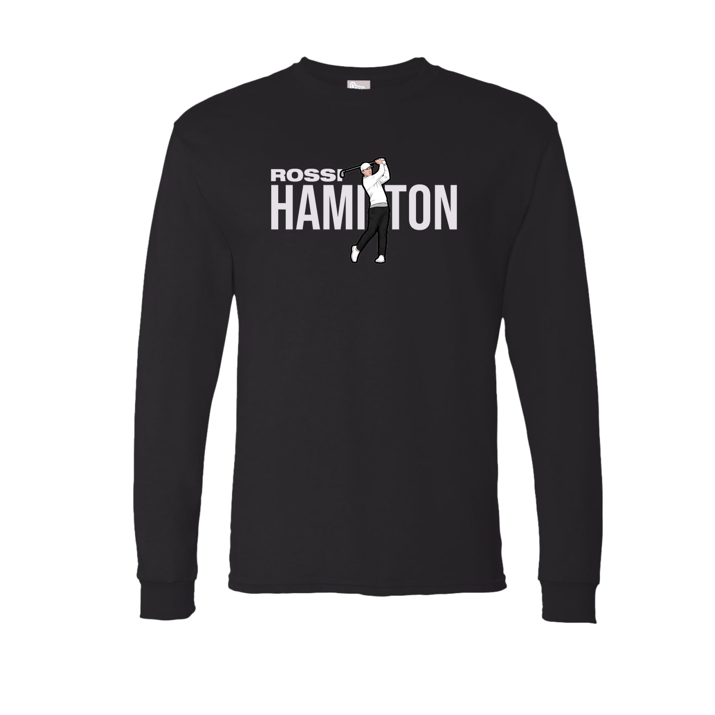 Long Sleeve Tee — Player Name in Black