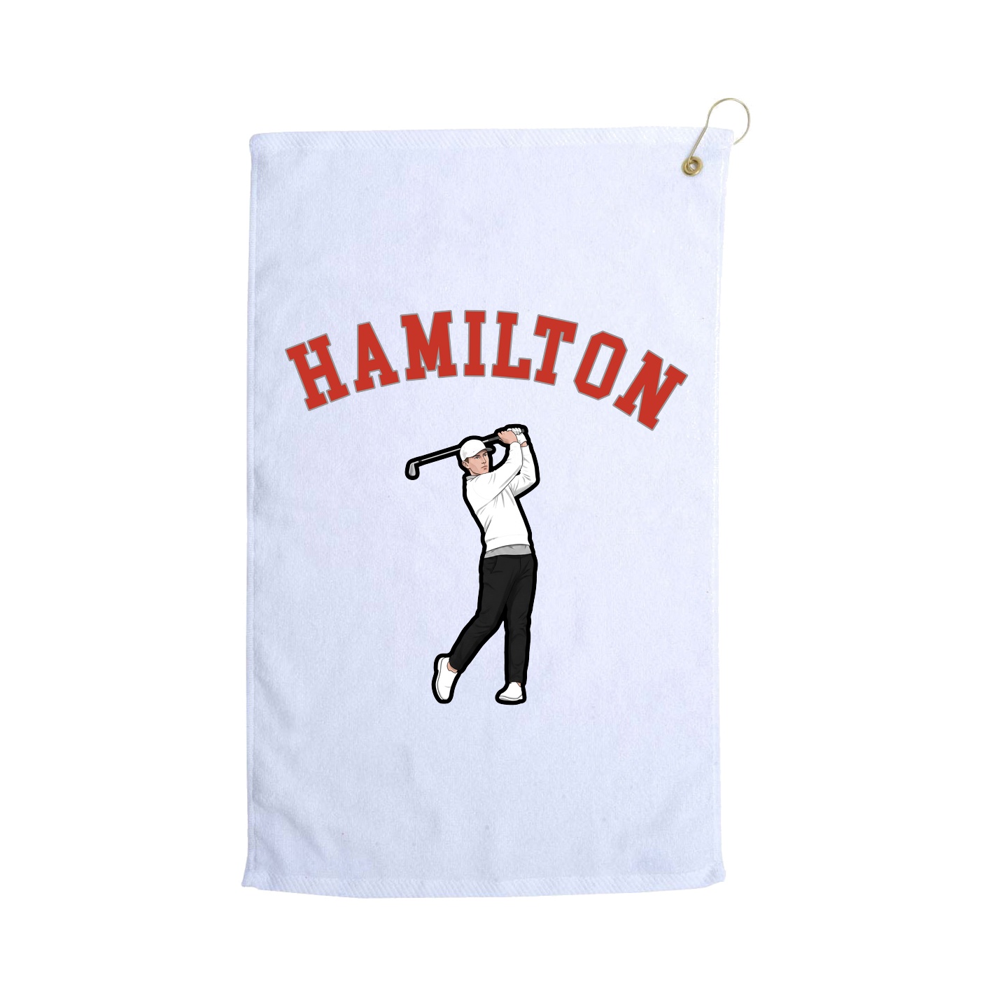 Golf Towel — Shirsey Arch in White