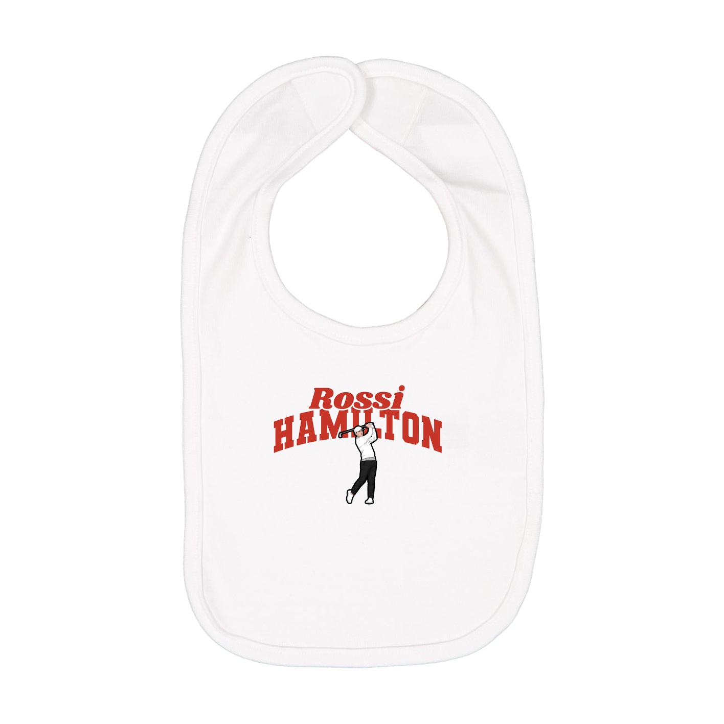 Infant Bib — Signature Arch in White