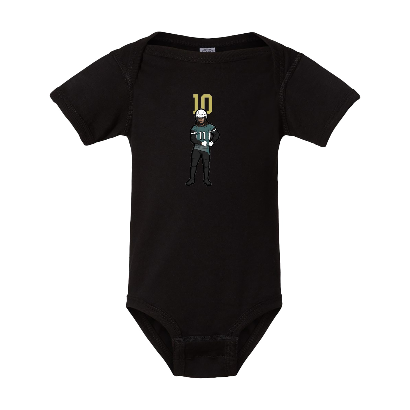 Baby Onesie — Number Top in Black