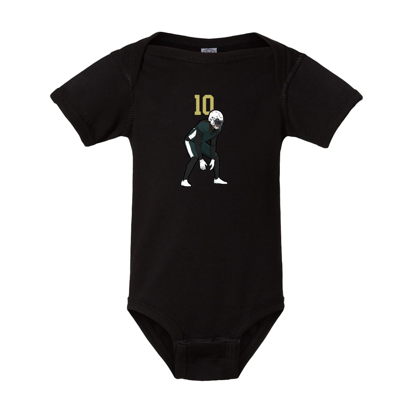 Baby Onesie — Number Top in Black