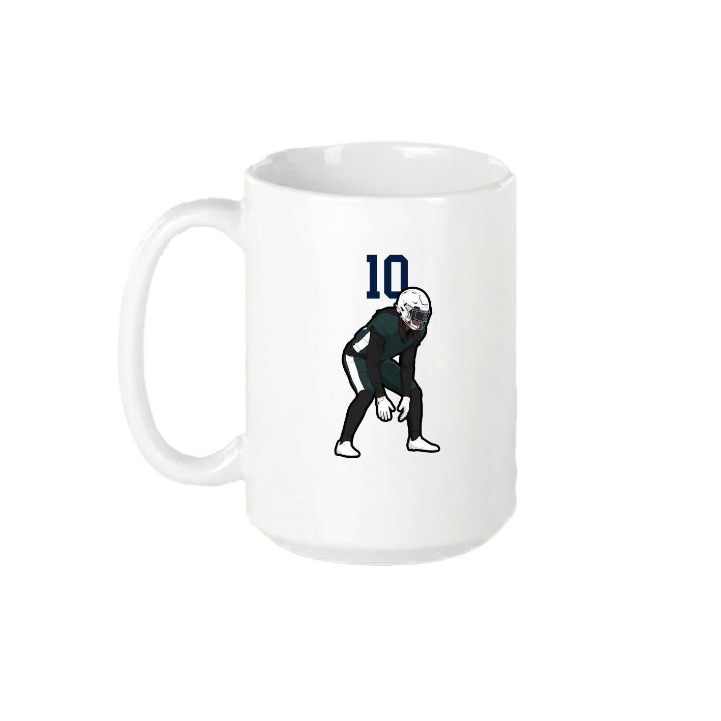 15oz Coffee Mug — Number Top in White