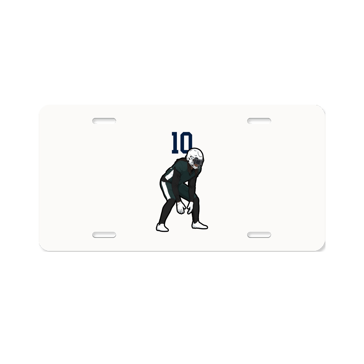 License Plate — Number Top in Classic