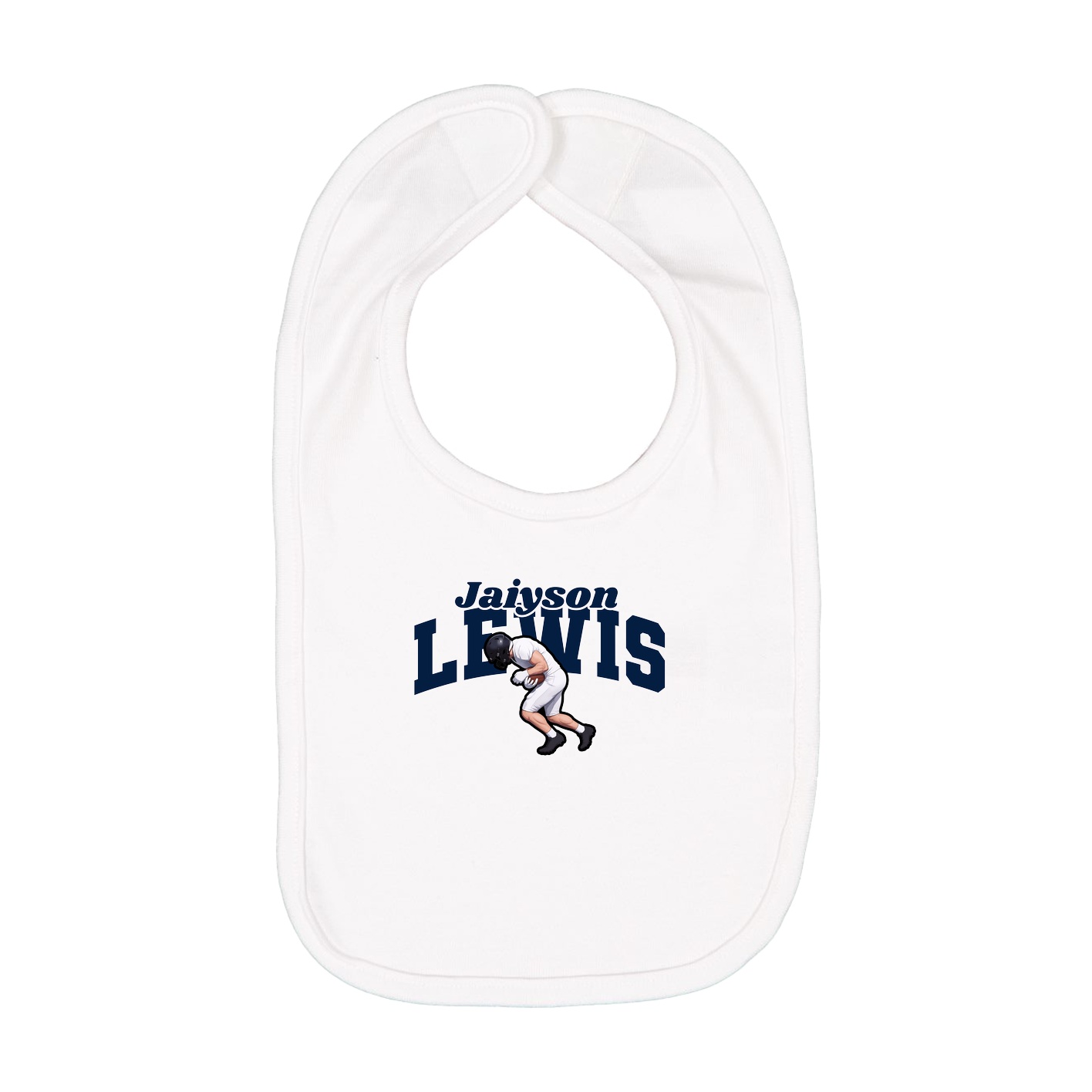 Infant Bib — Signature Arch in White