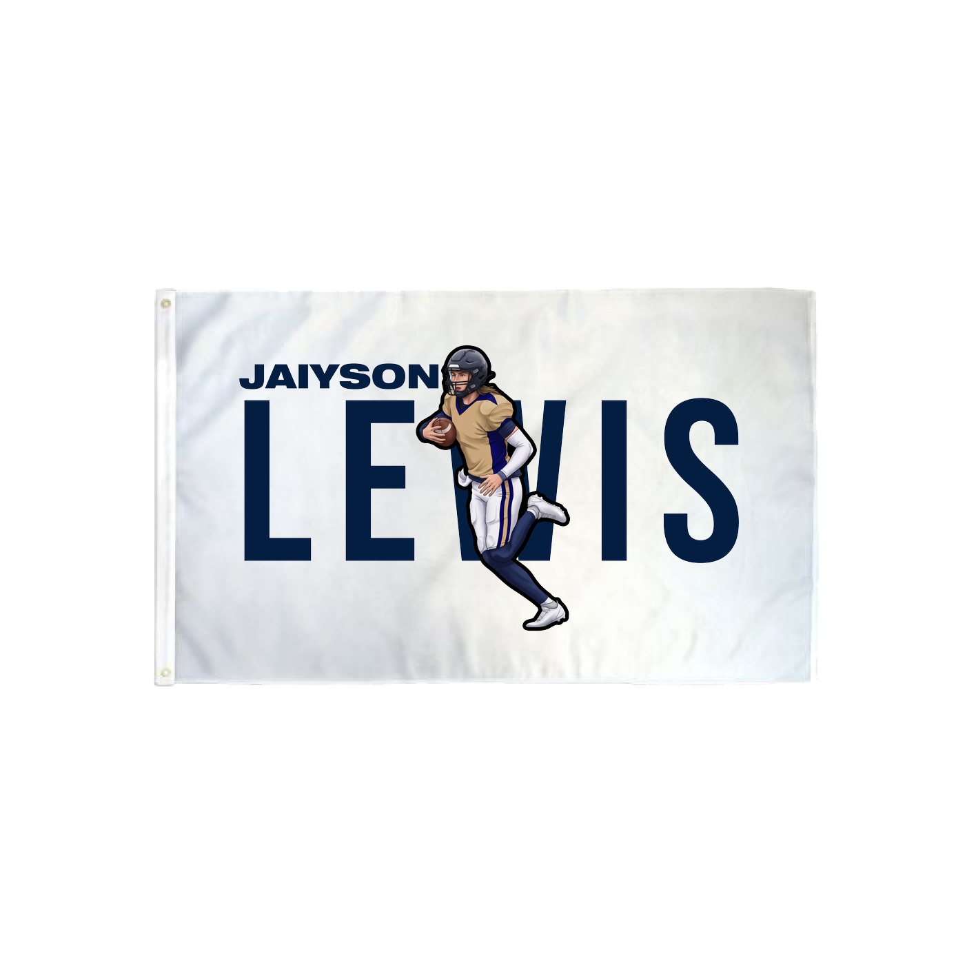 3x5 Flag — Player Name in Classic