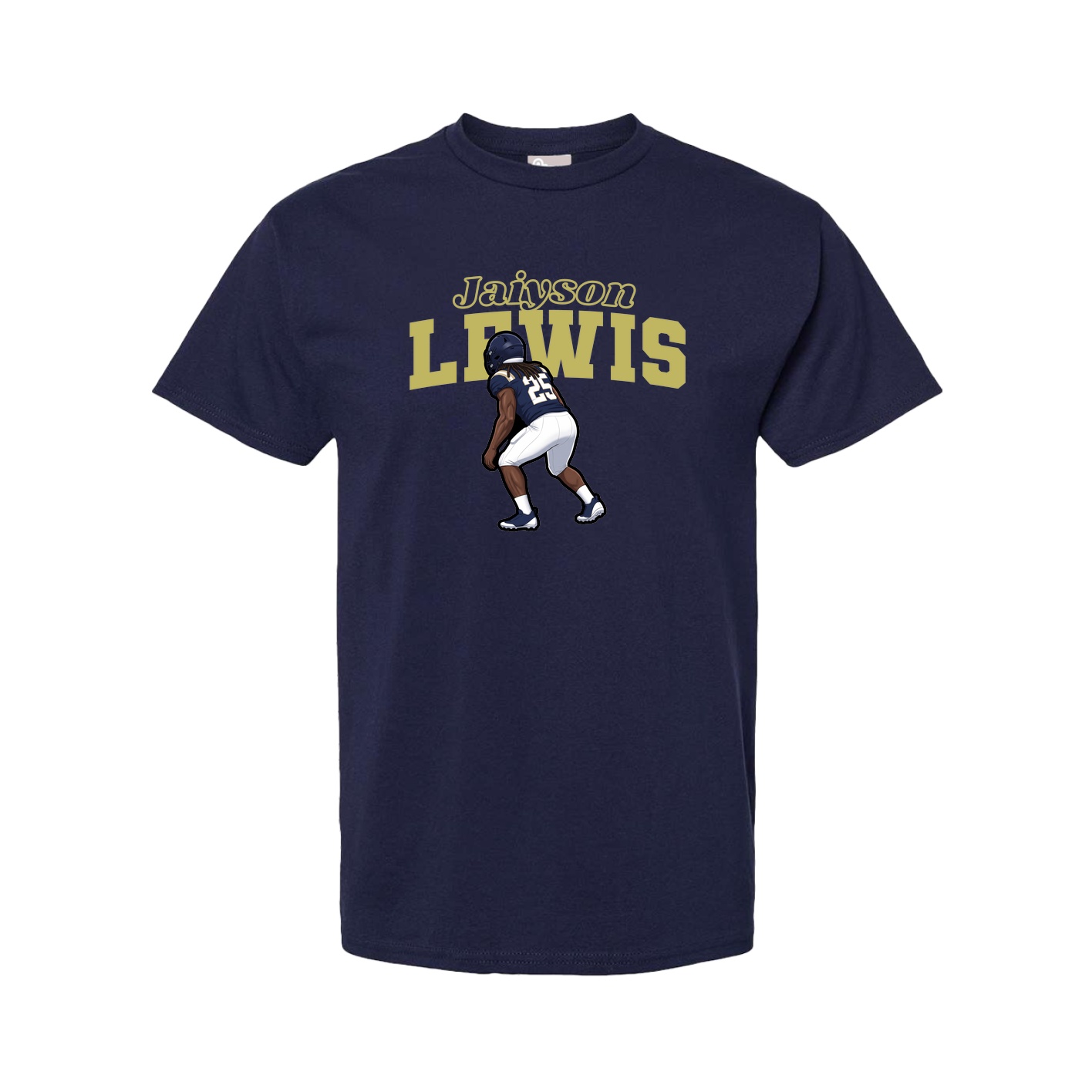 Youth Tee — Name Arch in Navy
