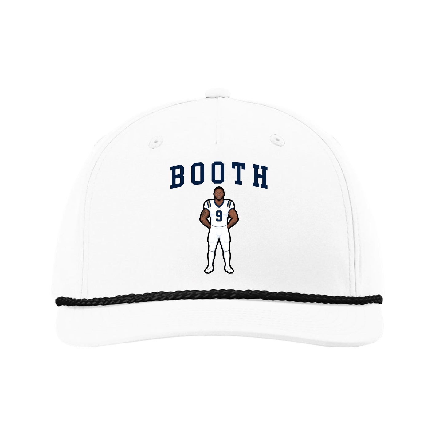 Five-Panel Classic Rope Cap — Shirsey in White