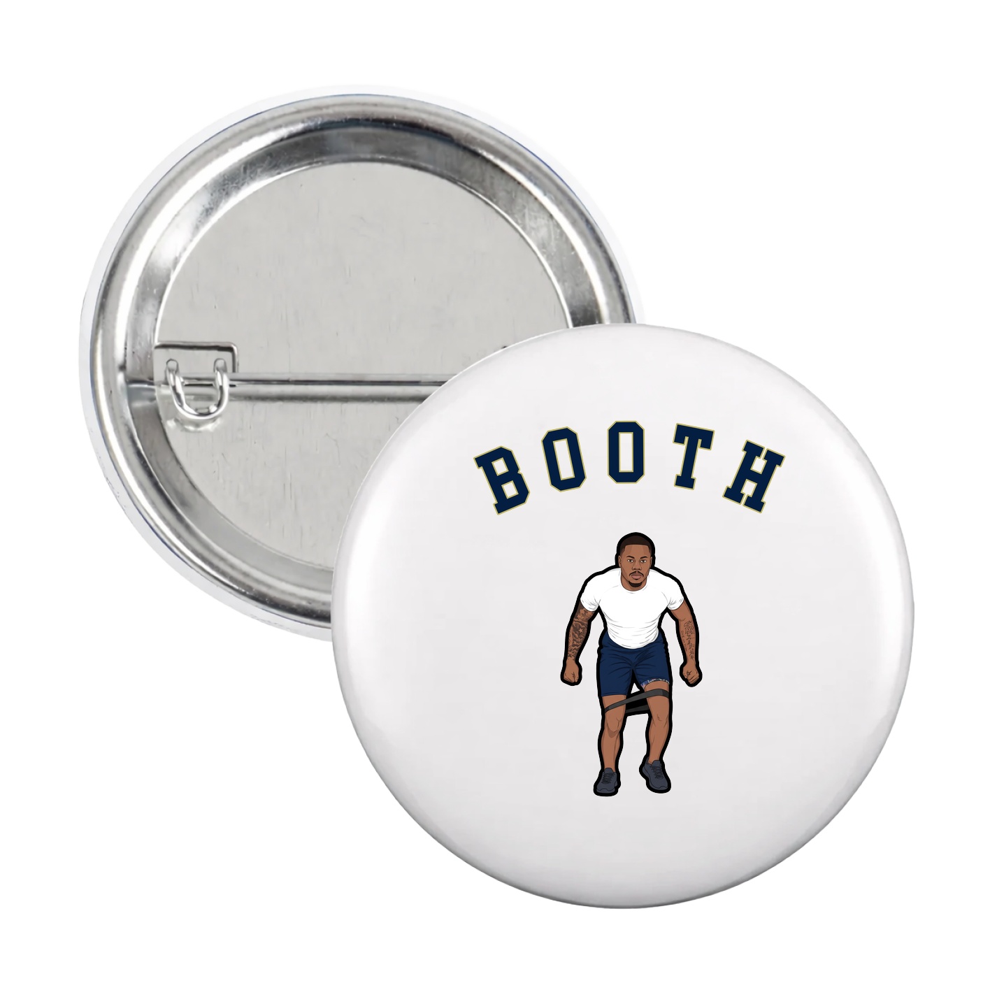 Game Day Button — Shirsey Arch in White