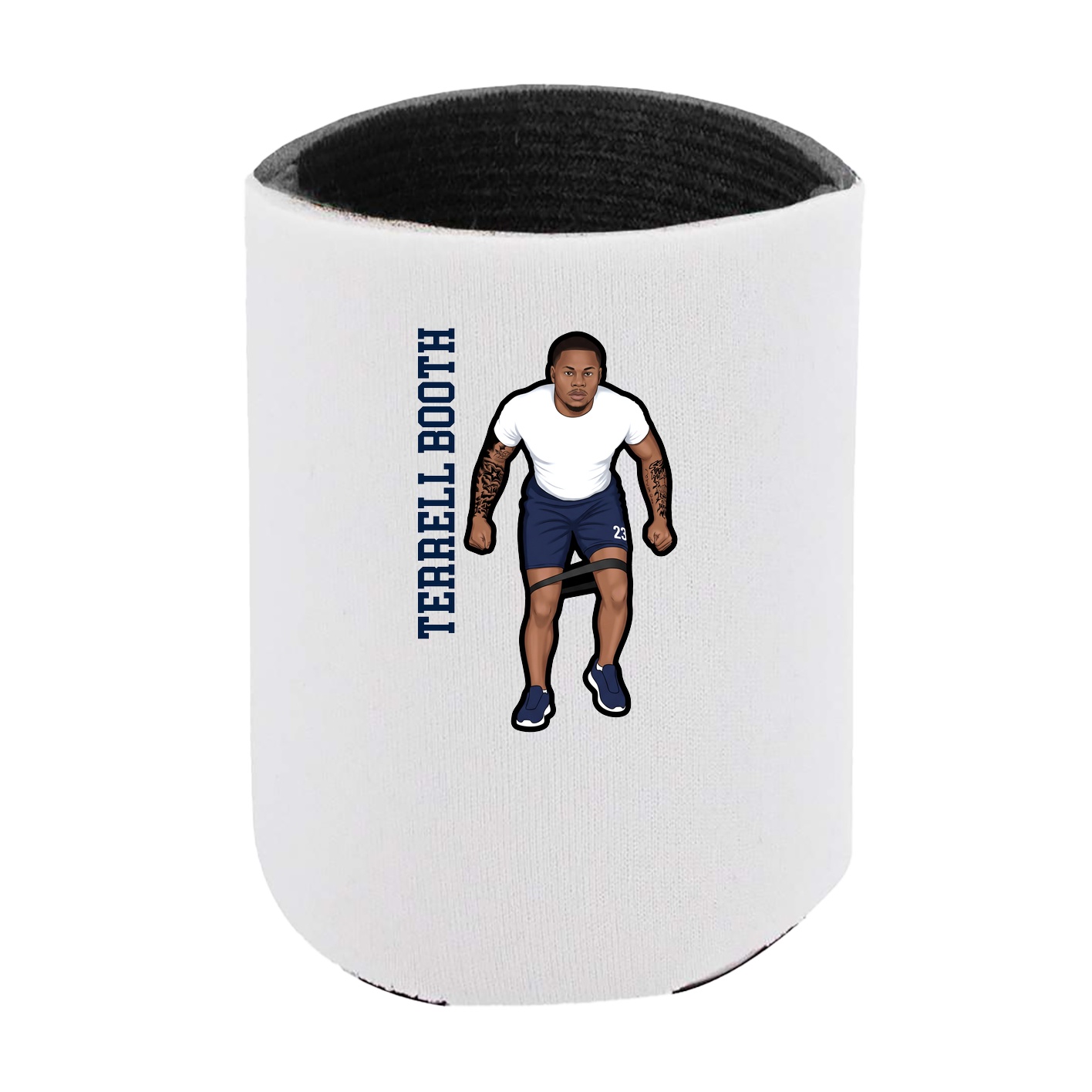 Can Holder — Name Vertical in White