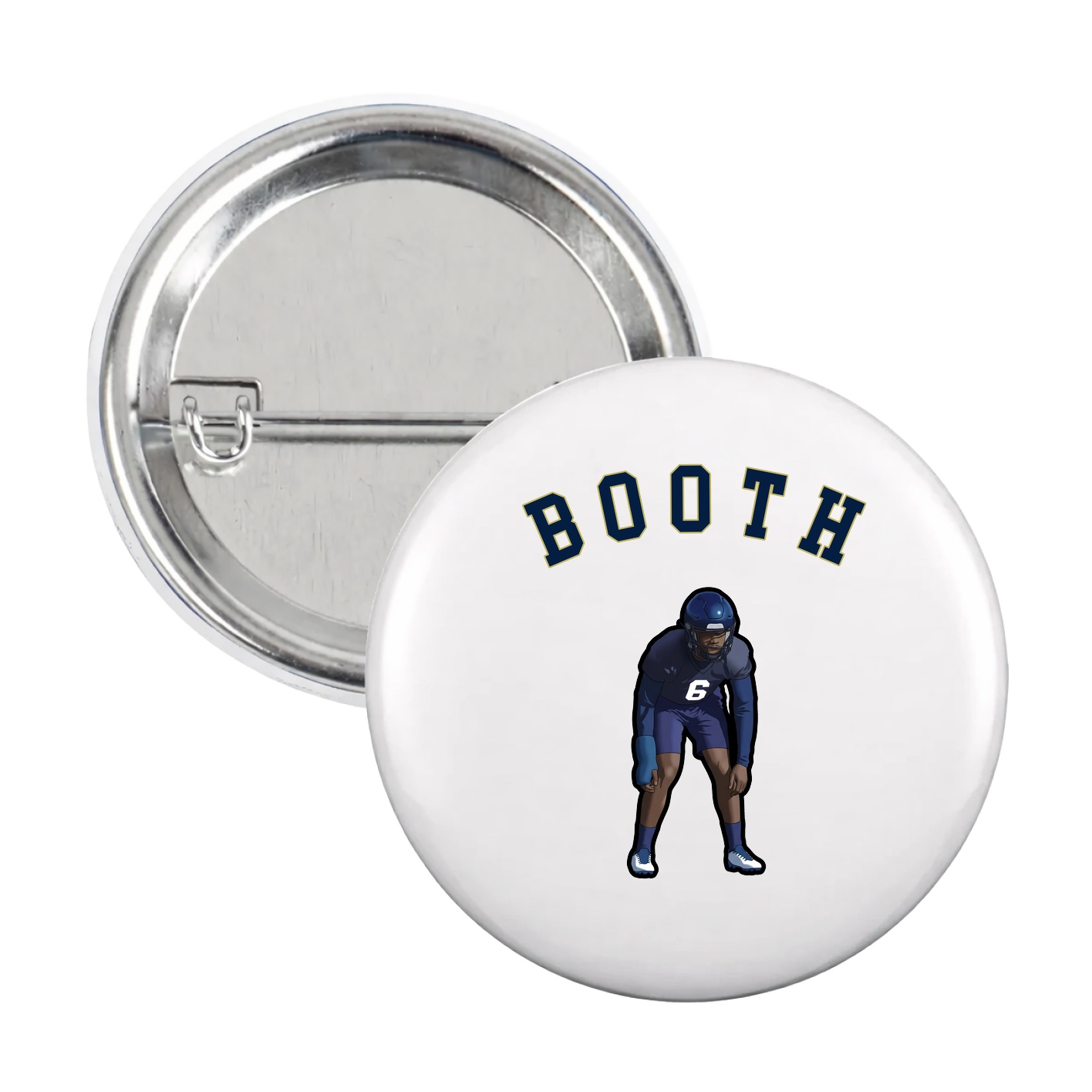 Game Day Button — Shirsey Arch in White