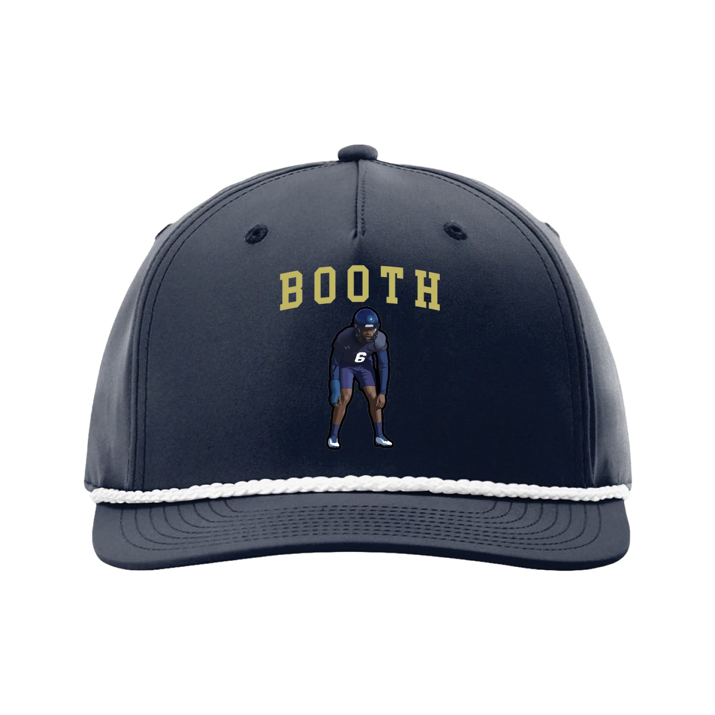 Five-Panel Classic Rope Cap — Shirsey in Navy