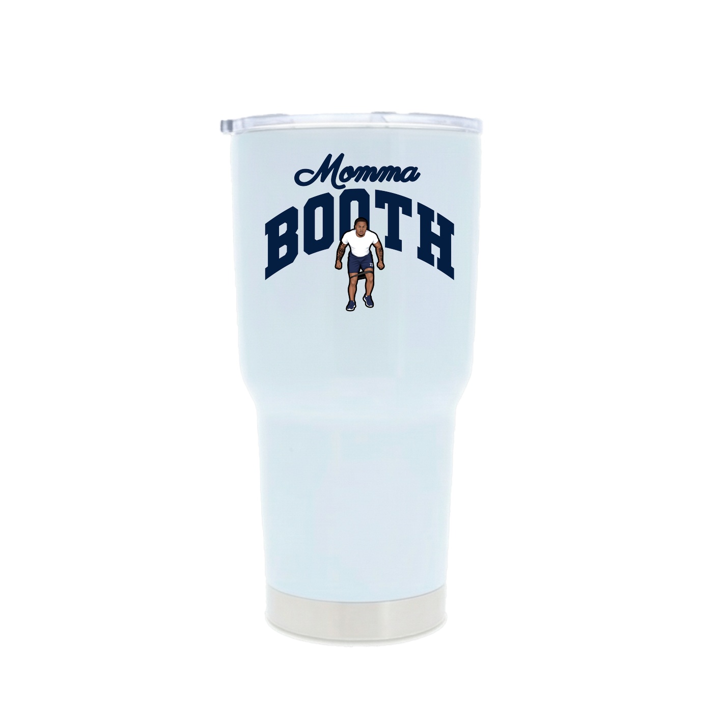 30oz Stainless Steel Tumbler — Mothers Day Arch in White