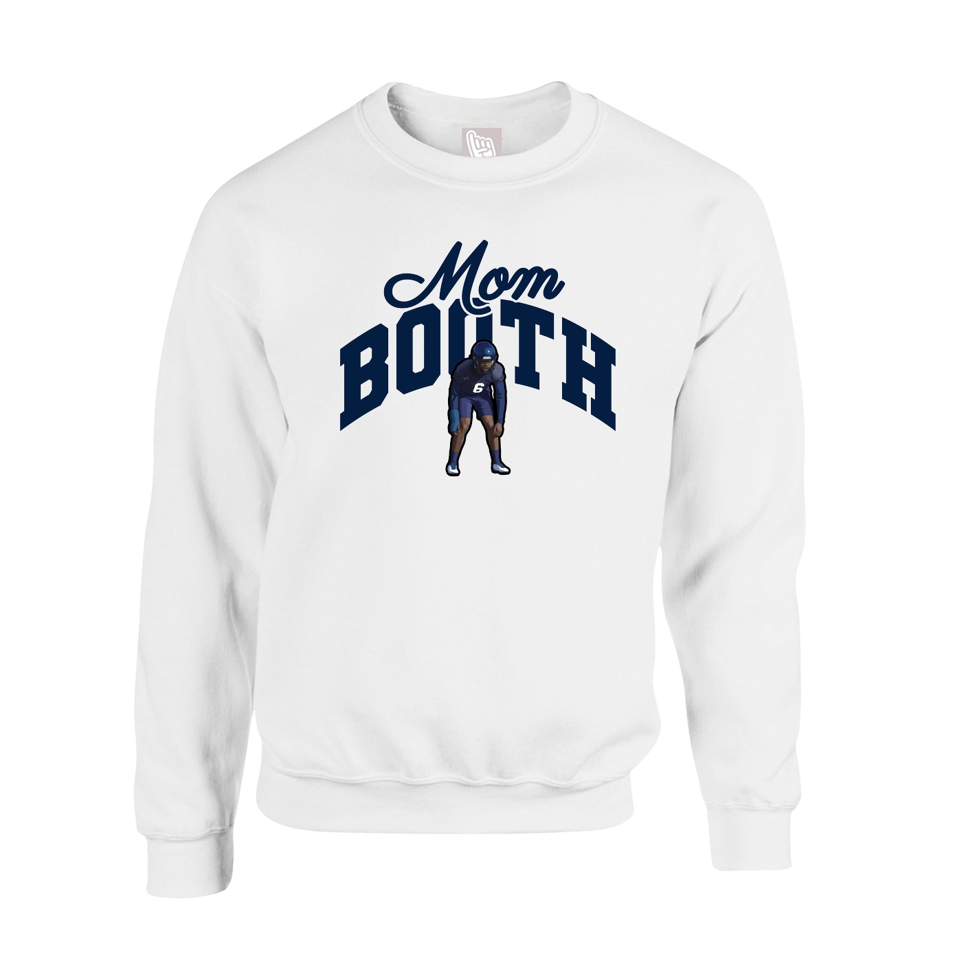Fleece Crew — Mothers Day Arch in White