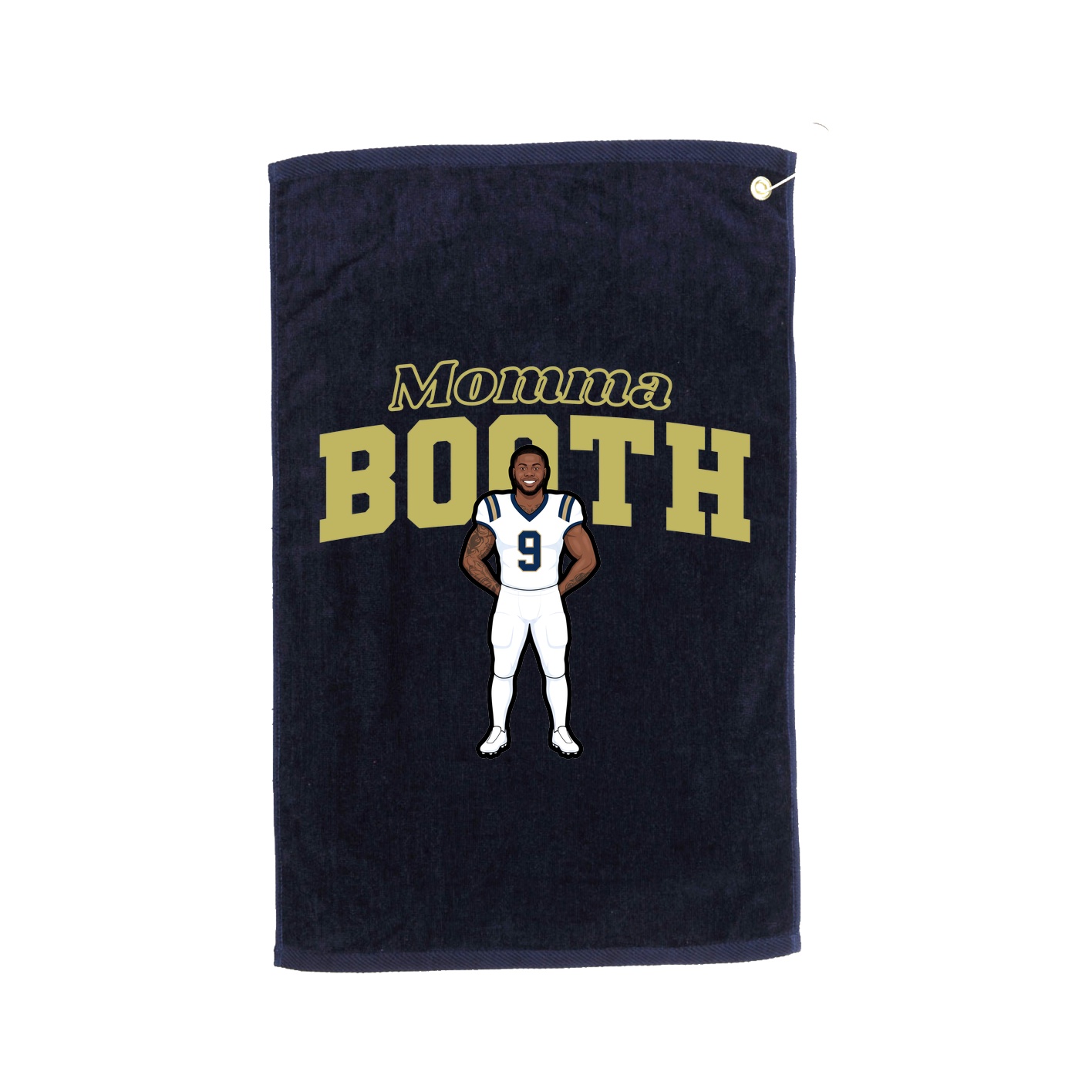 Golf Towel — Mothers Day Block in Navy
