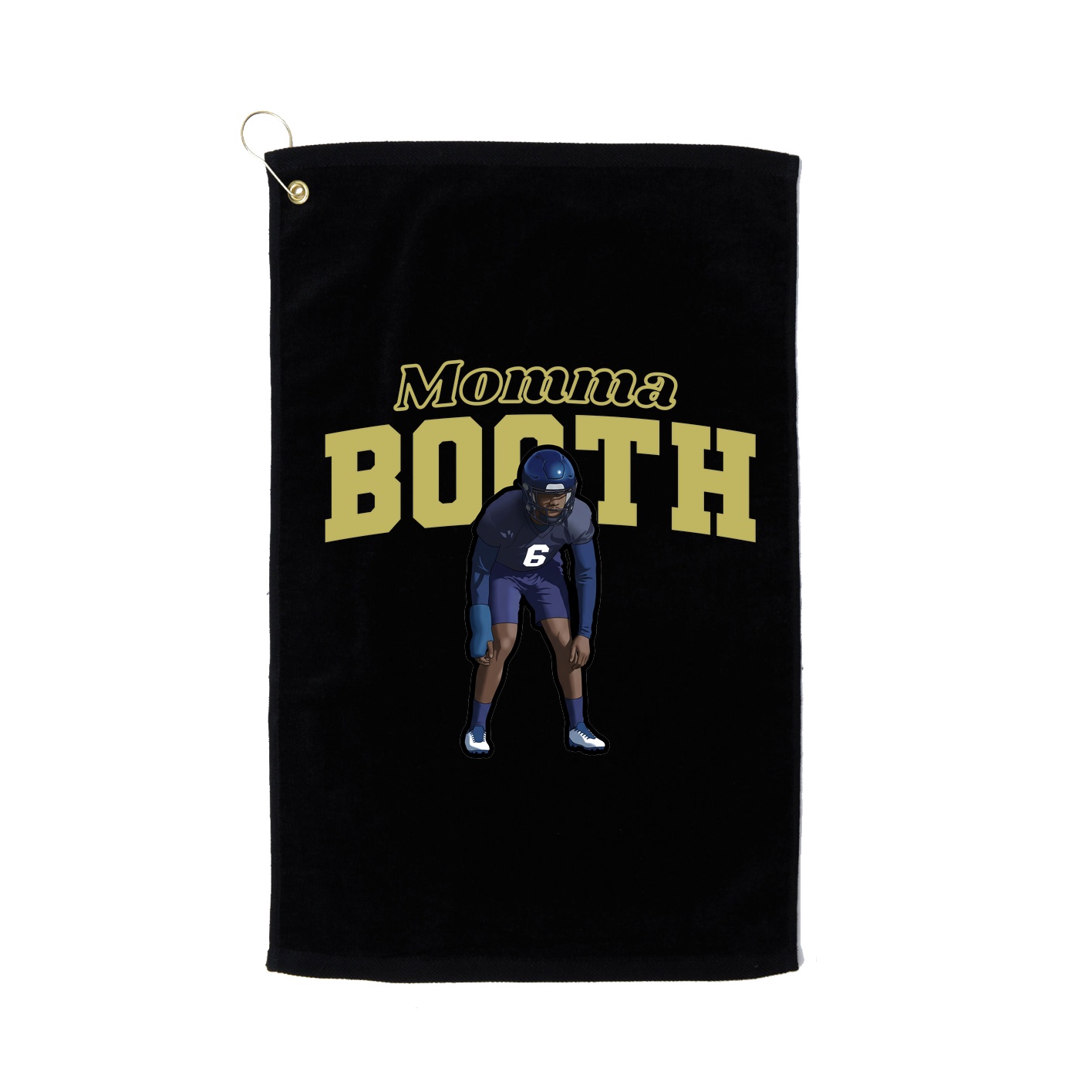 Golf Towel — Mothers Day Block in Black
