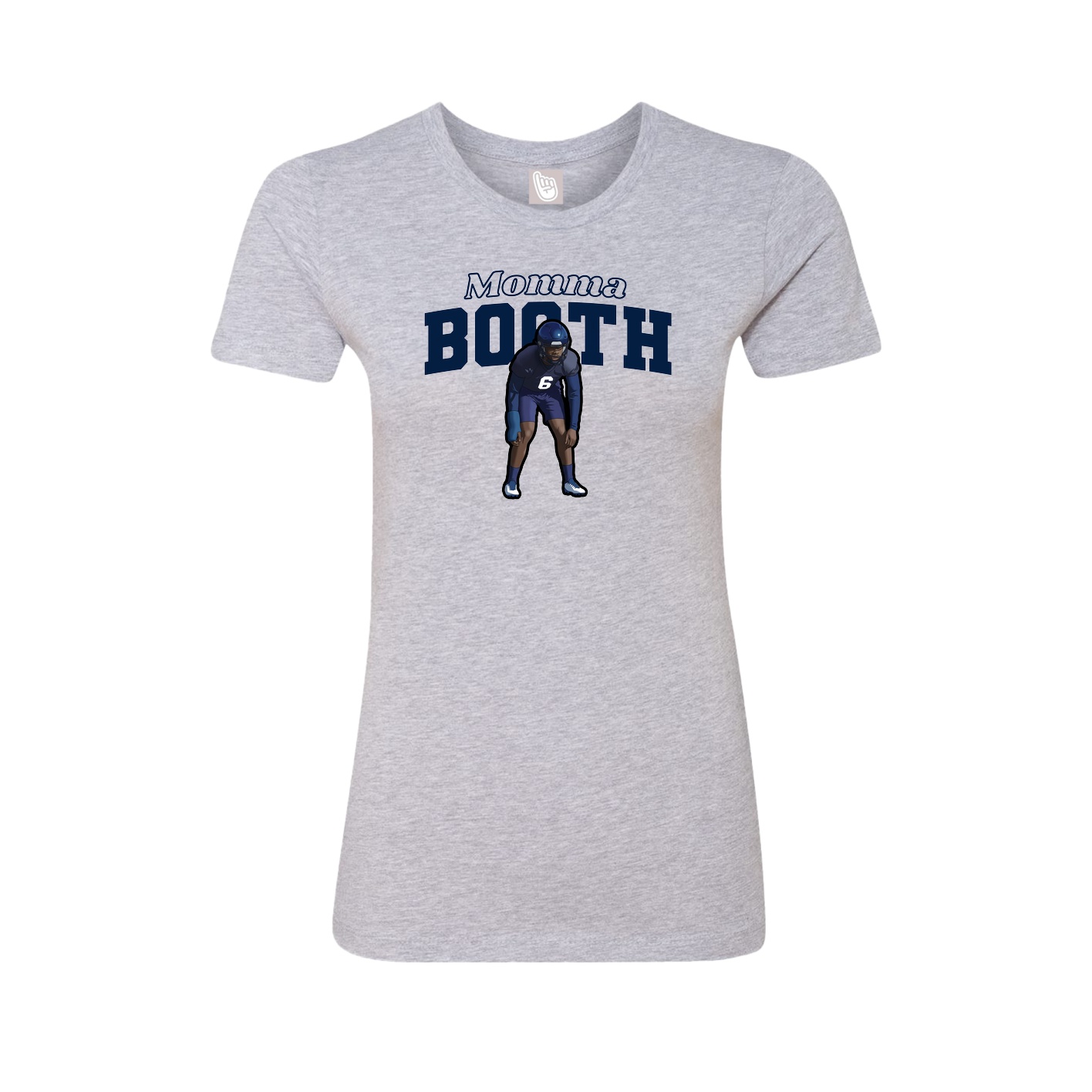 Womens Tee — Mothers Day Block in Grey