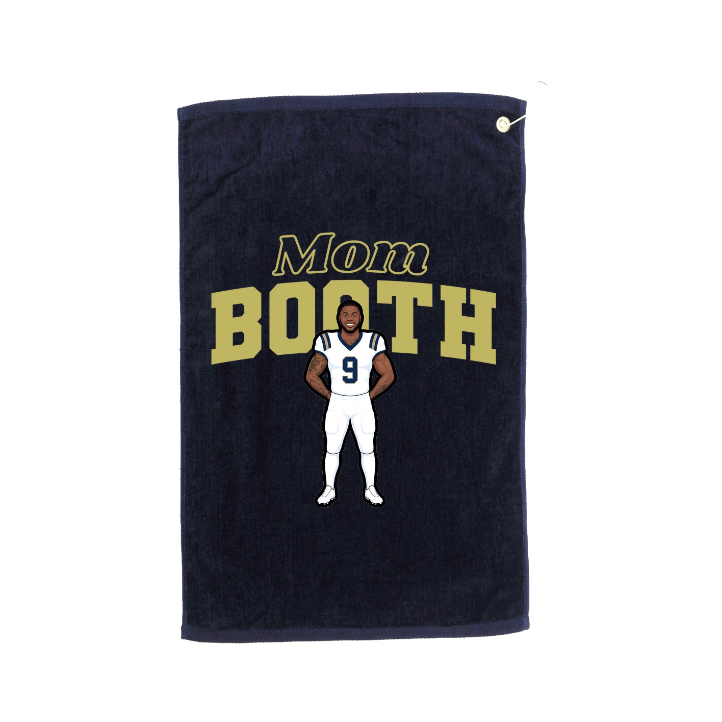 Golf Towel — Mothers Day Block in Navy