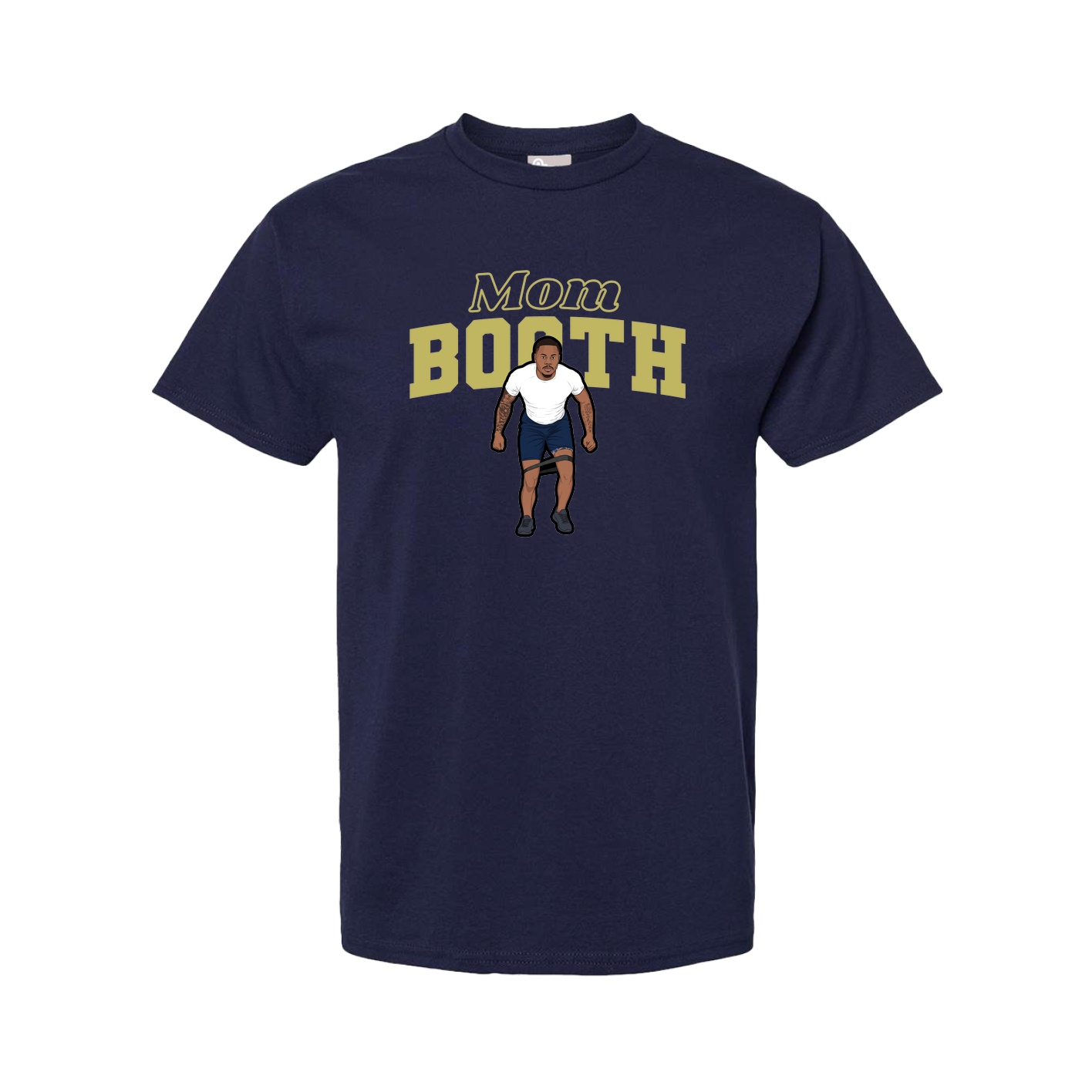 Youth Tee — Mothers Day Block in Navy