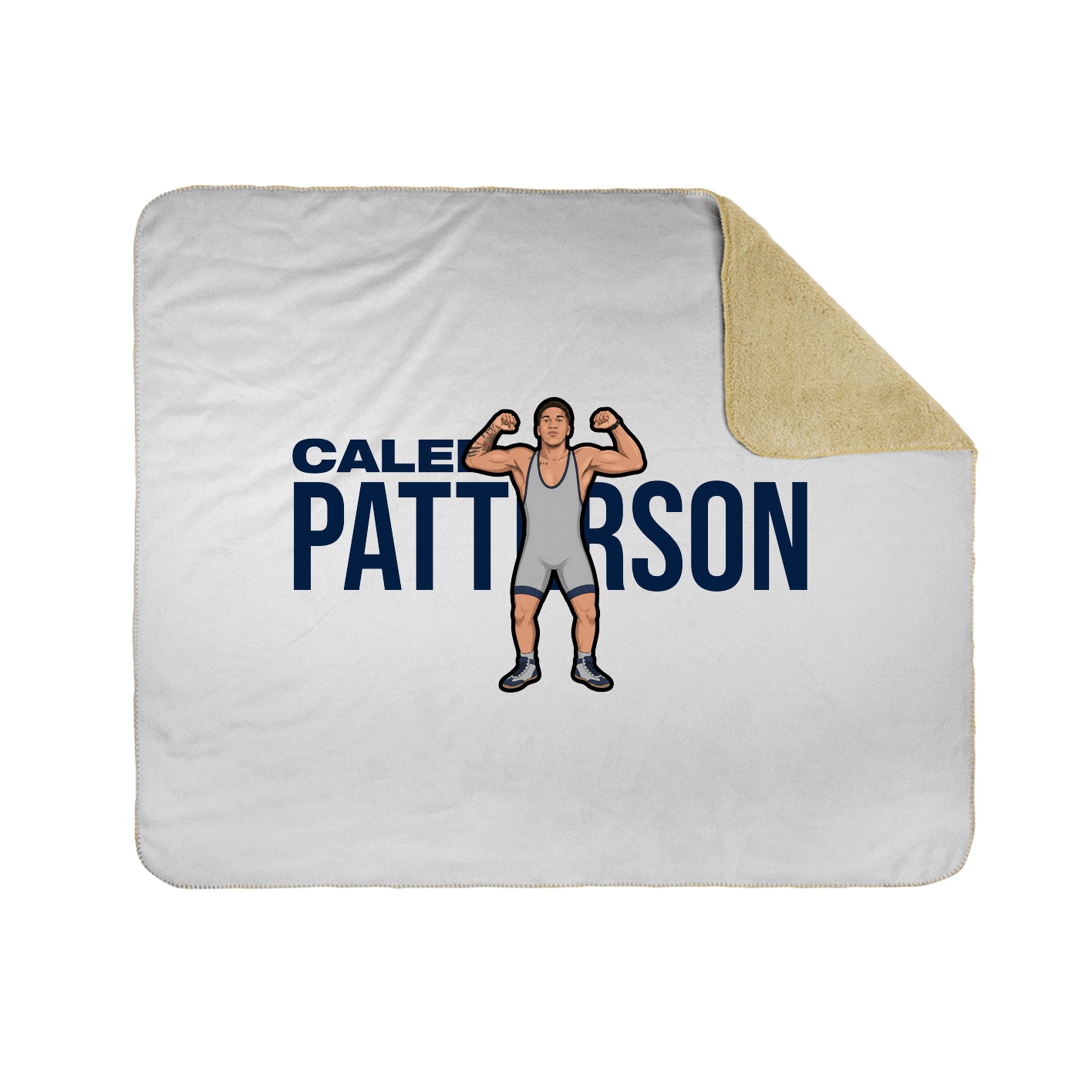 Throw Blanket — Player Name in White