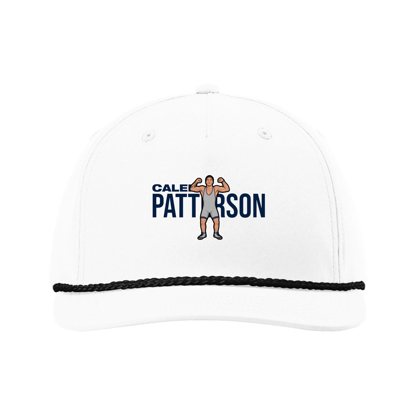 Five-Panel Classic Rope Cap — Player Name in White