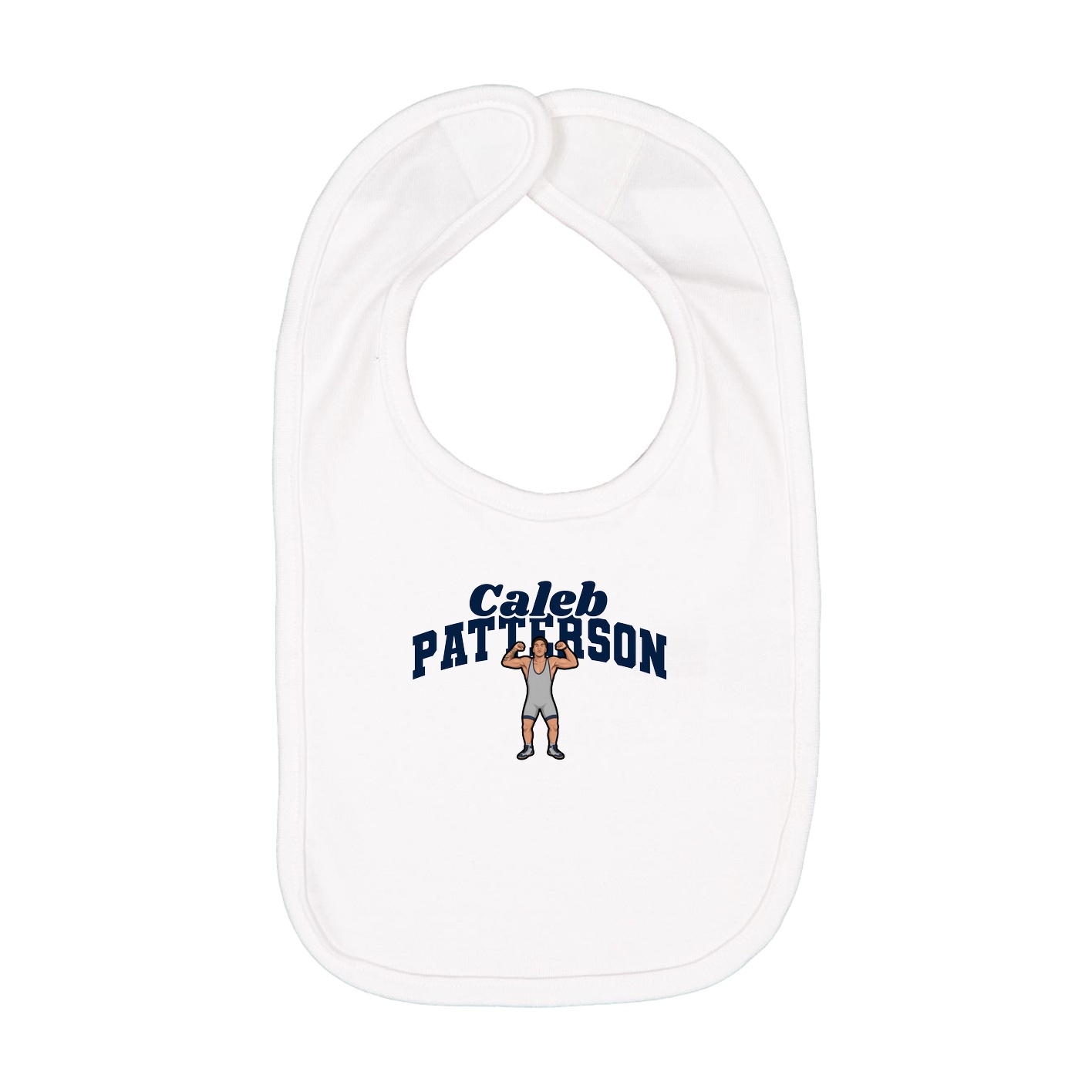 Infant Bib — Signature Arch in White