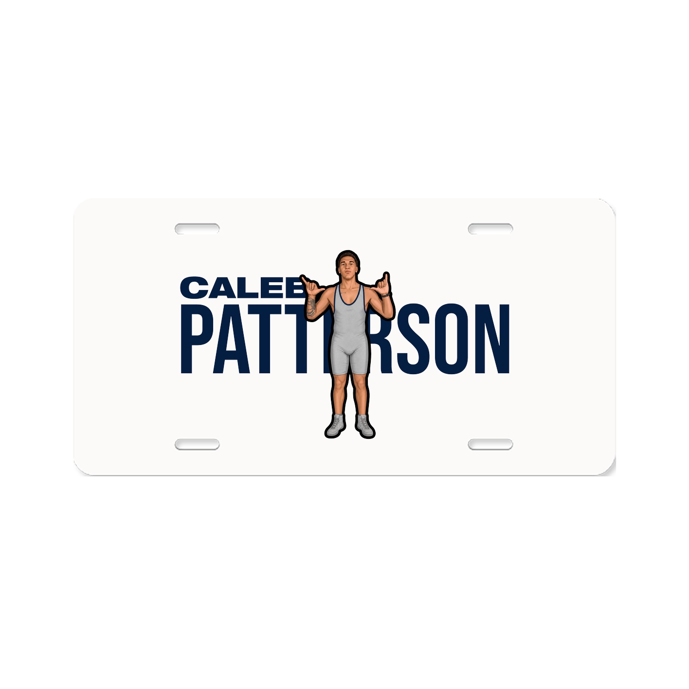 License Plate — Player Name in Classic