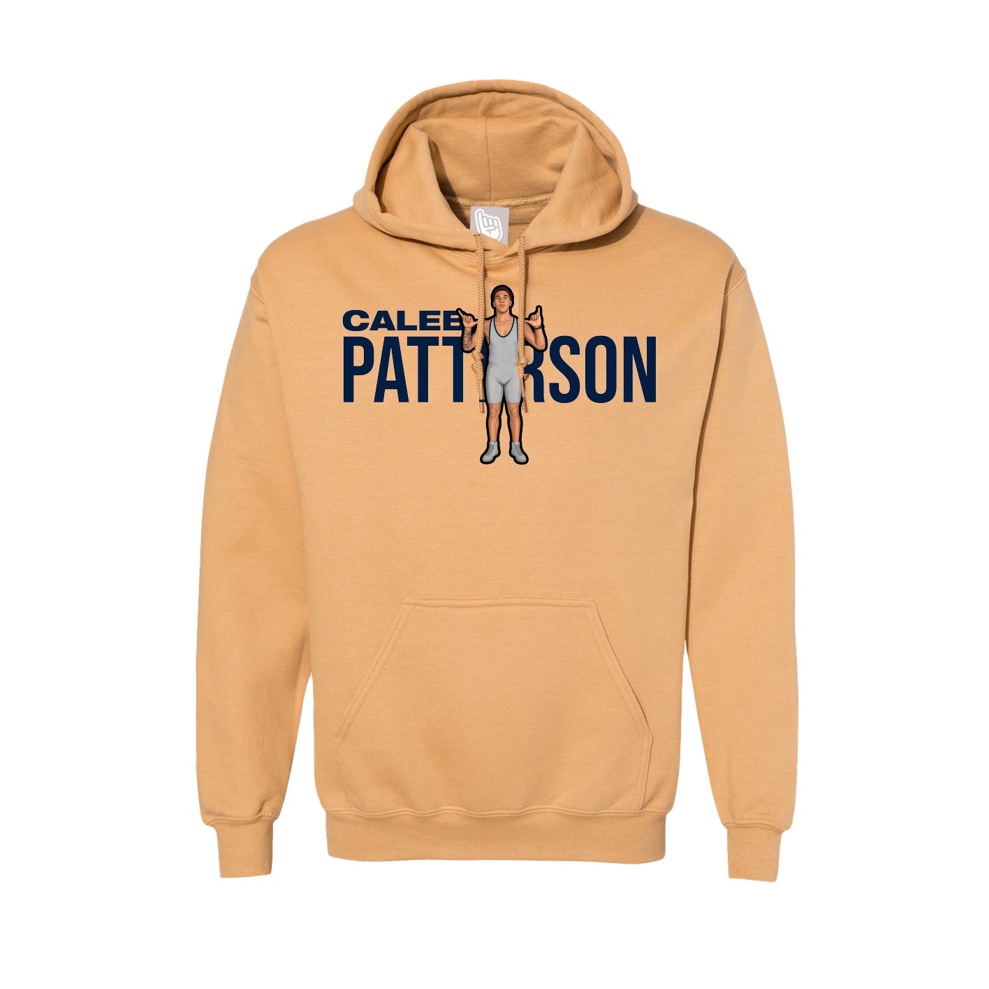 Hoodie — Player Name in Vegas Gold