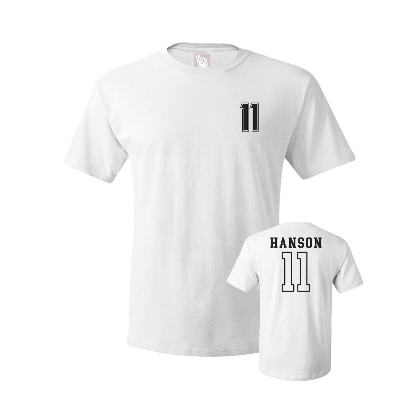 Youth Tee — Chest Back in White