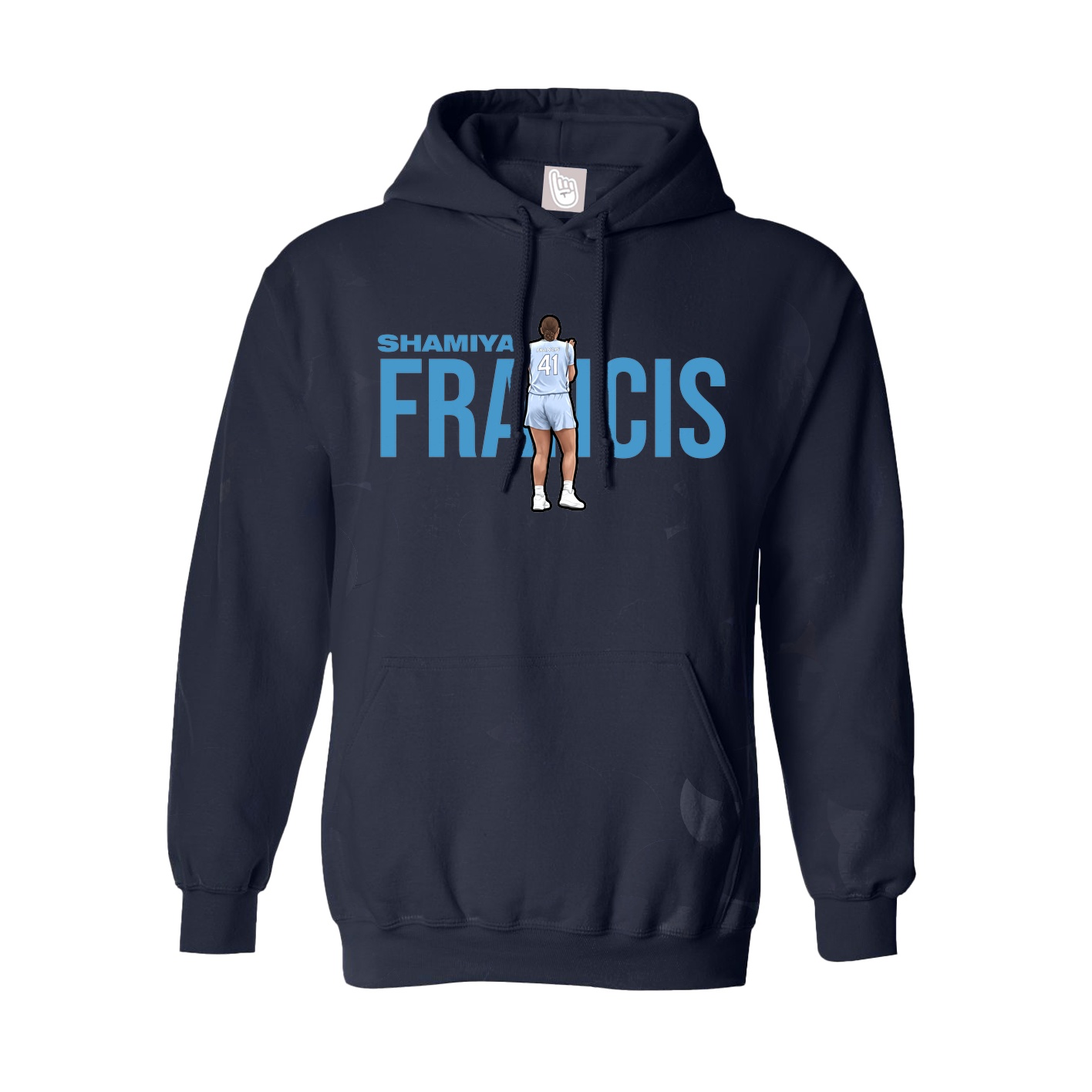 Hoodie — Player Name in Navy