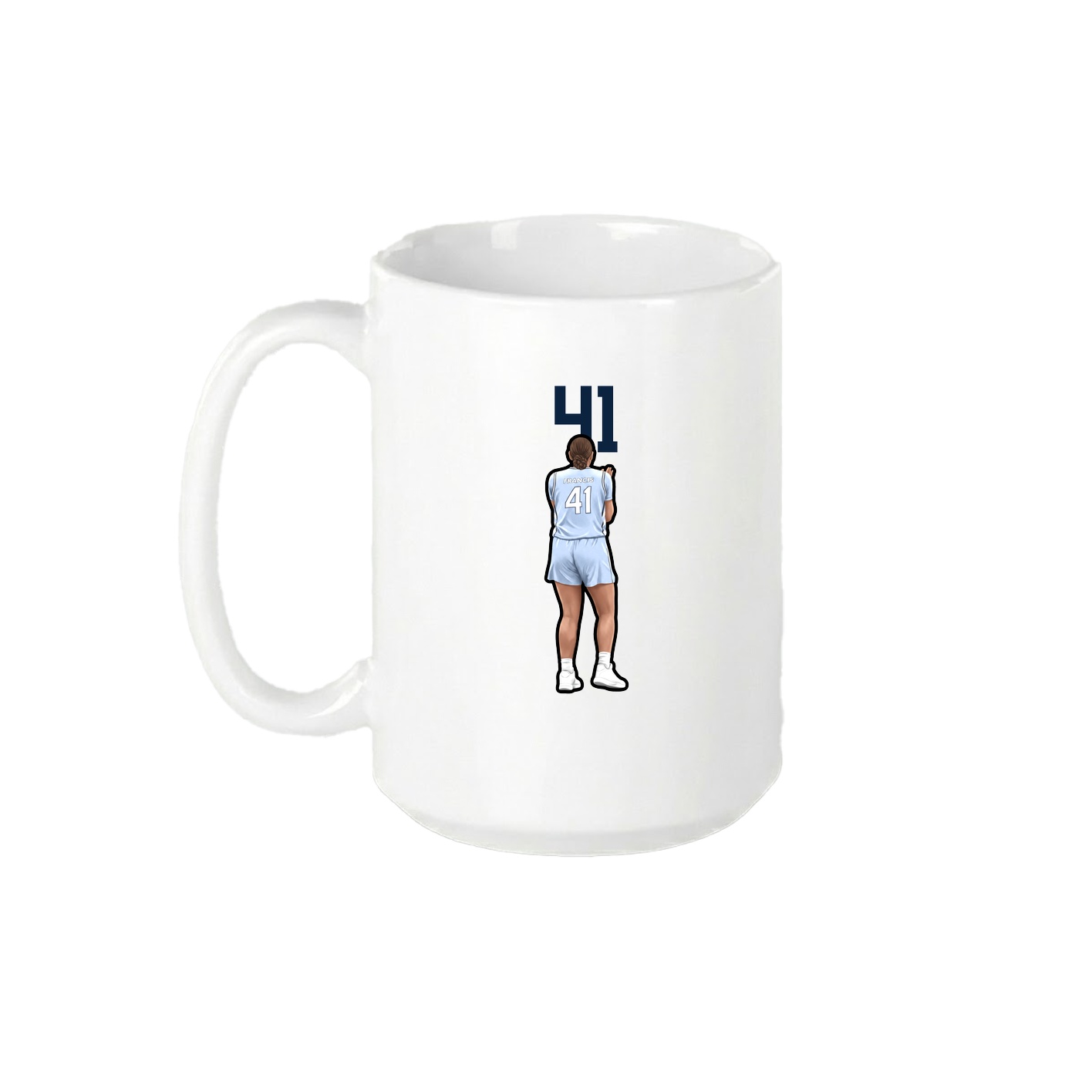 15oz Coffee Mug — Number Top in White