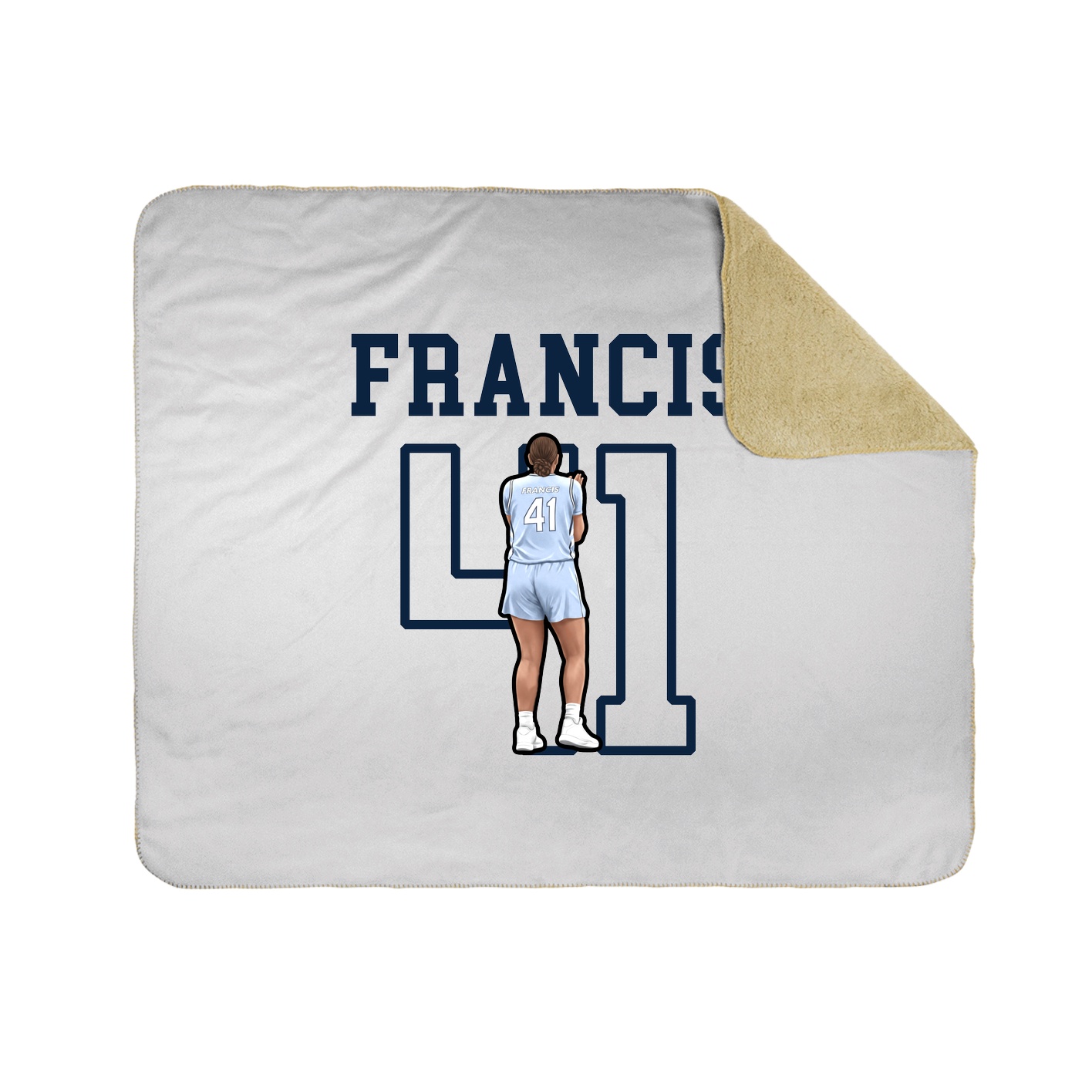 Throw Blanket — Shirsey in White