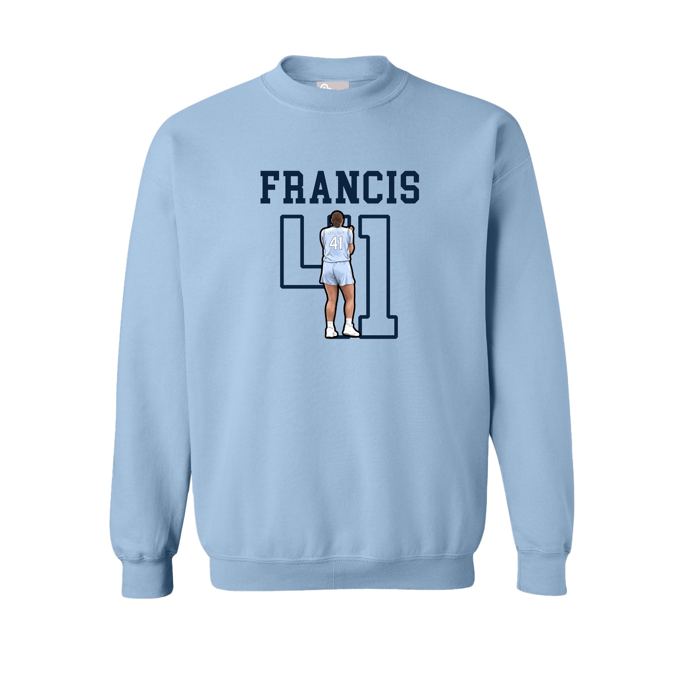 Fleece Crew — Shirsey in Light Blue