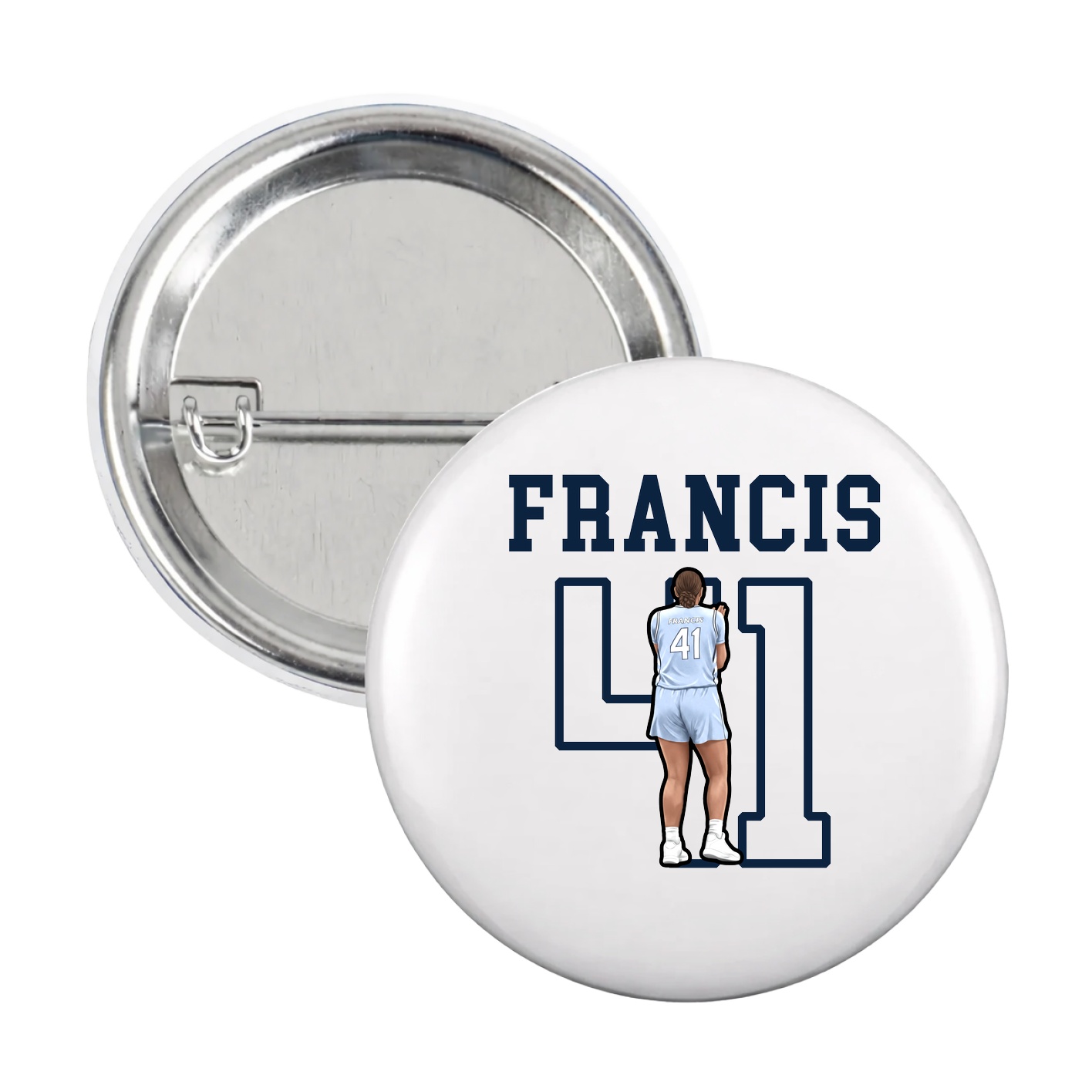Game Day Button — Shirsey in White