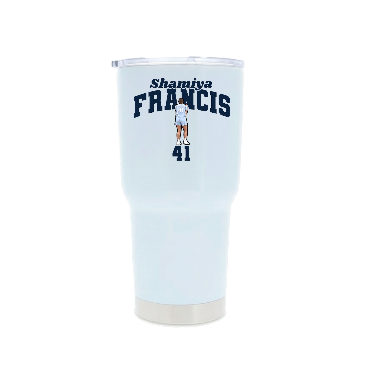 30oz Stainless Steel Tumbler — Signature Arch in White
