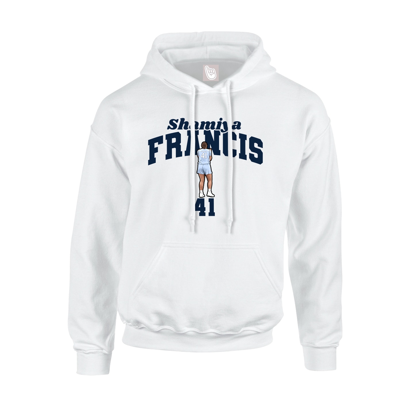 Hoodie — Signature Arch in White