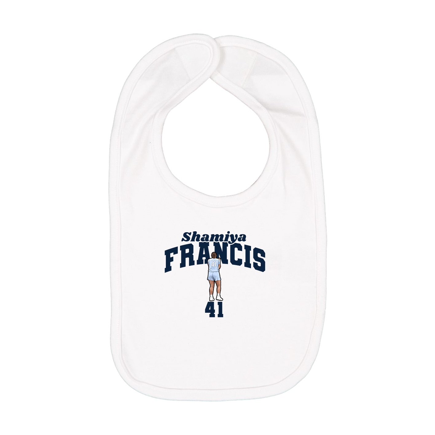 Infant Bib — Signature Arch in White