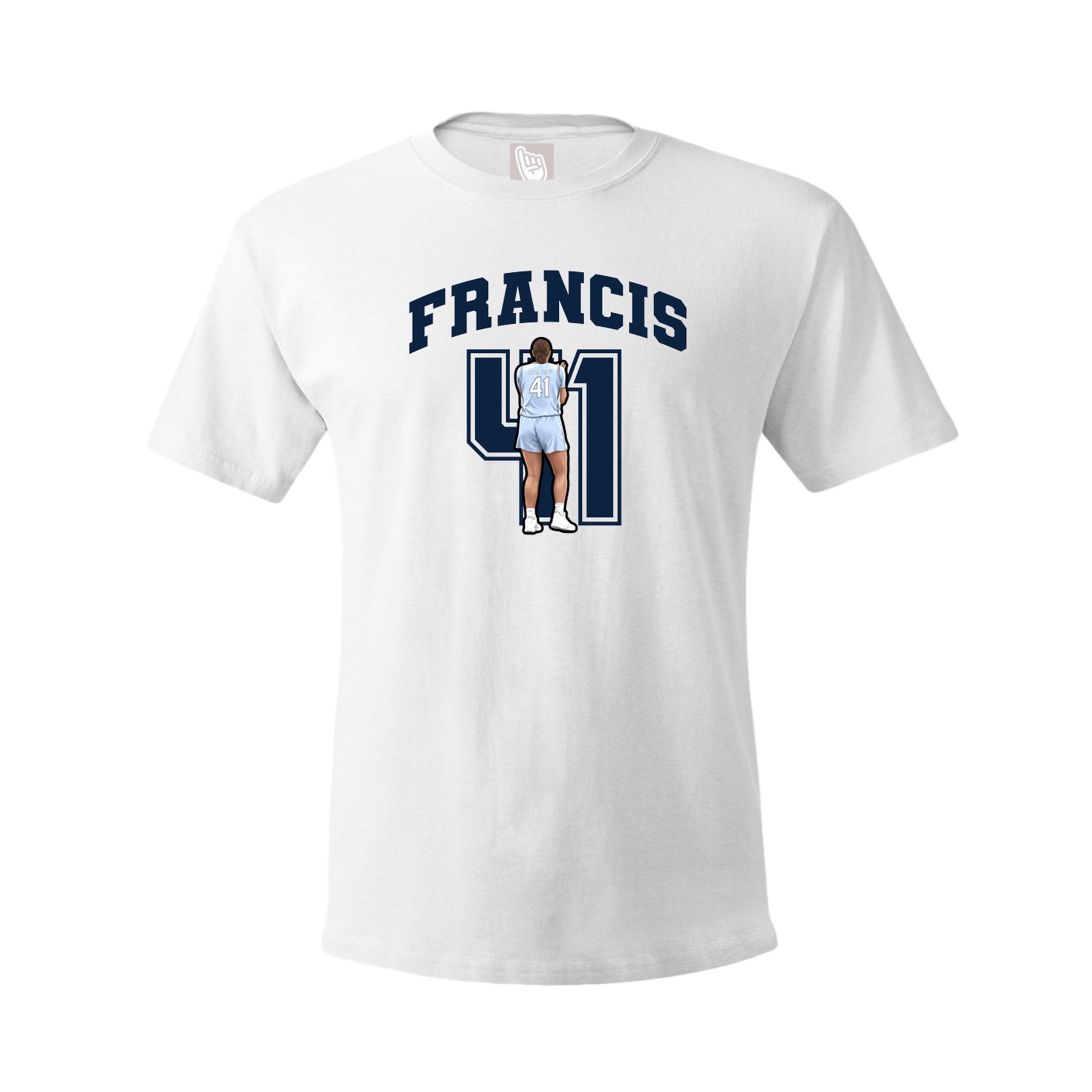 Youth Tee — Number in White