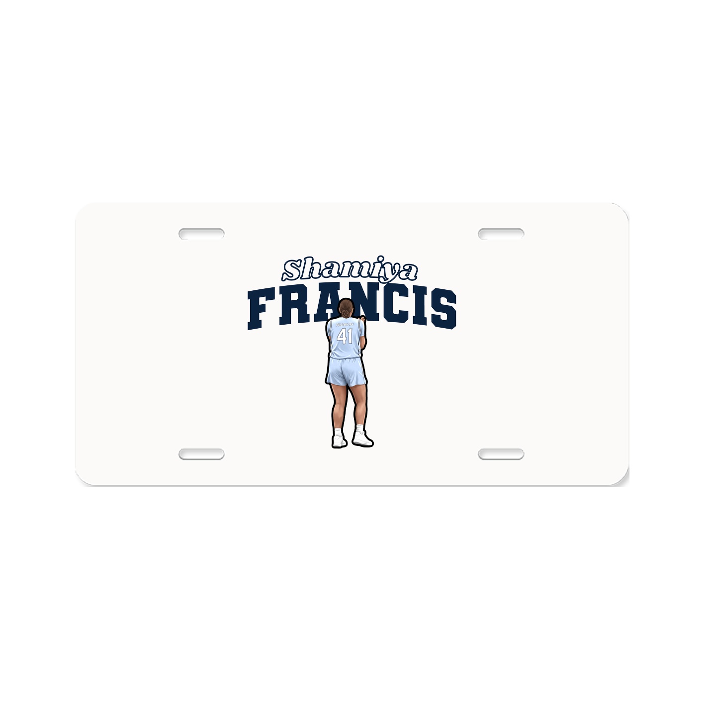 License Plate — Name Arch in Classic