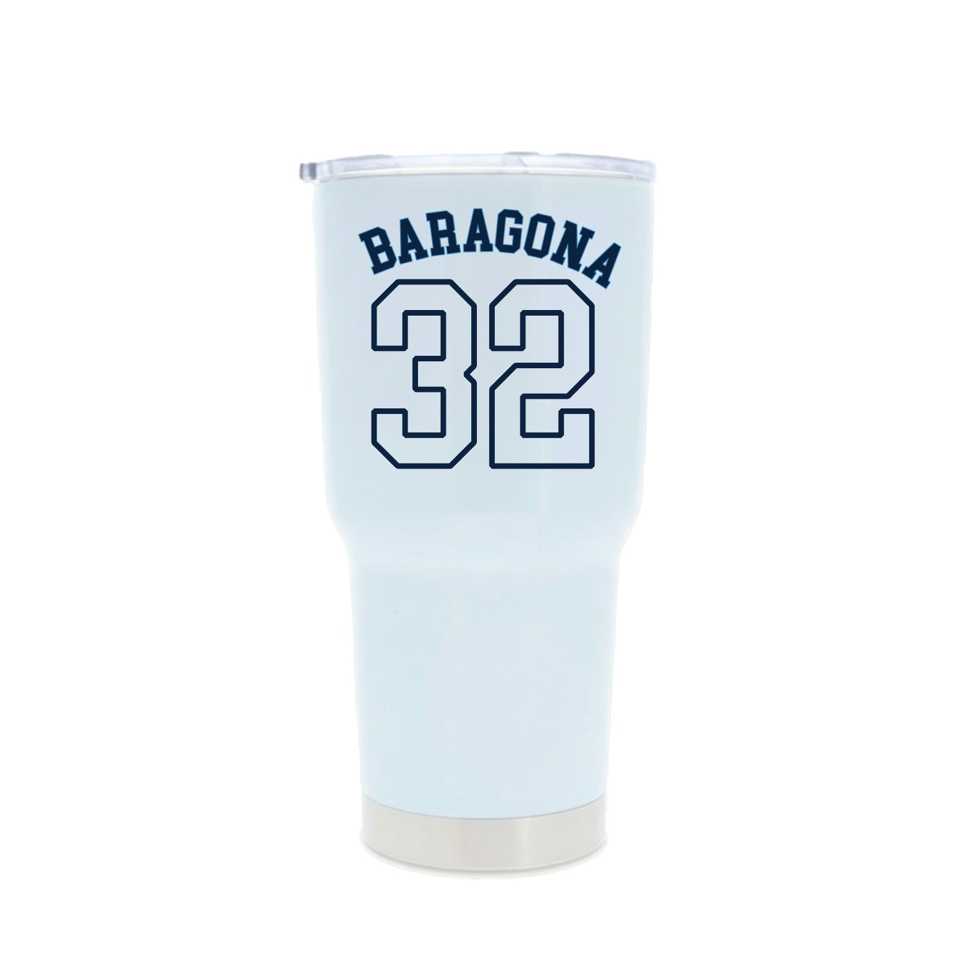 30oz Stainless Steel Tumbler — Shirsey Arch in White