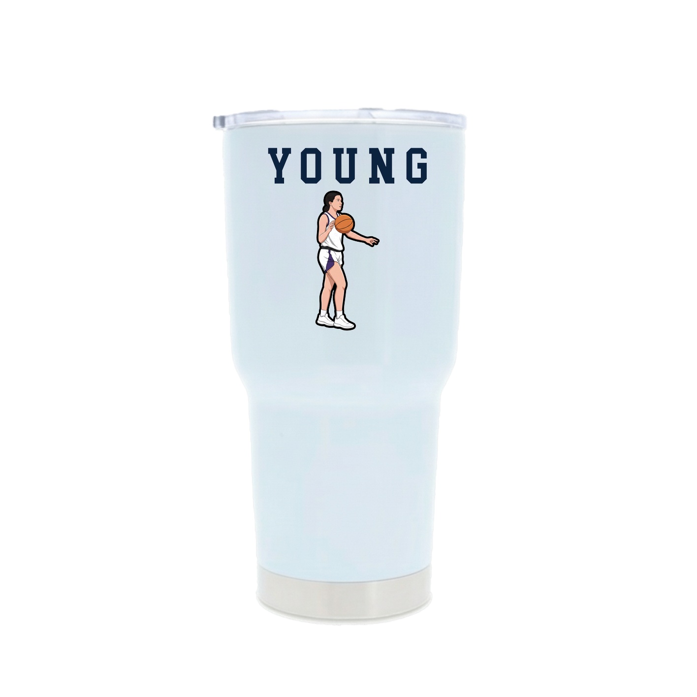 30oz Stainless Steel Tumbler — Shirsey in White