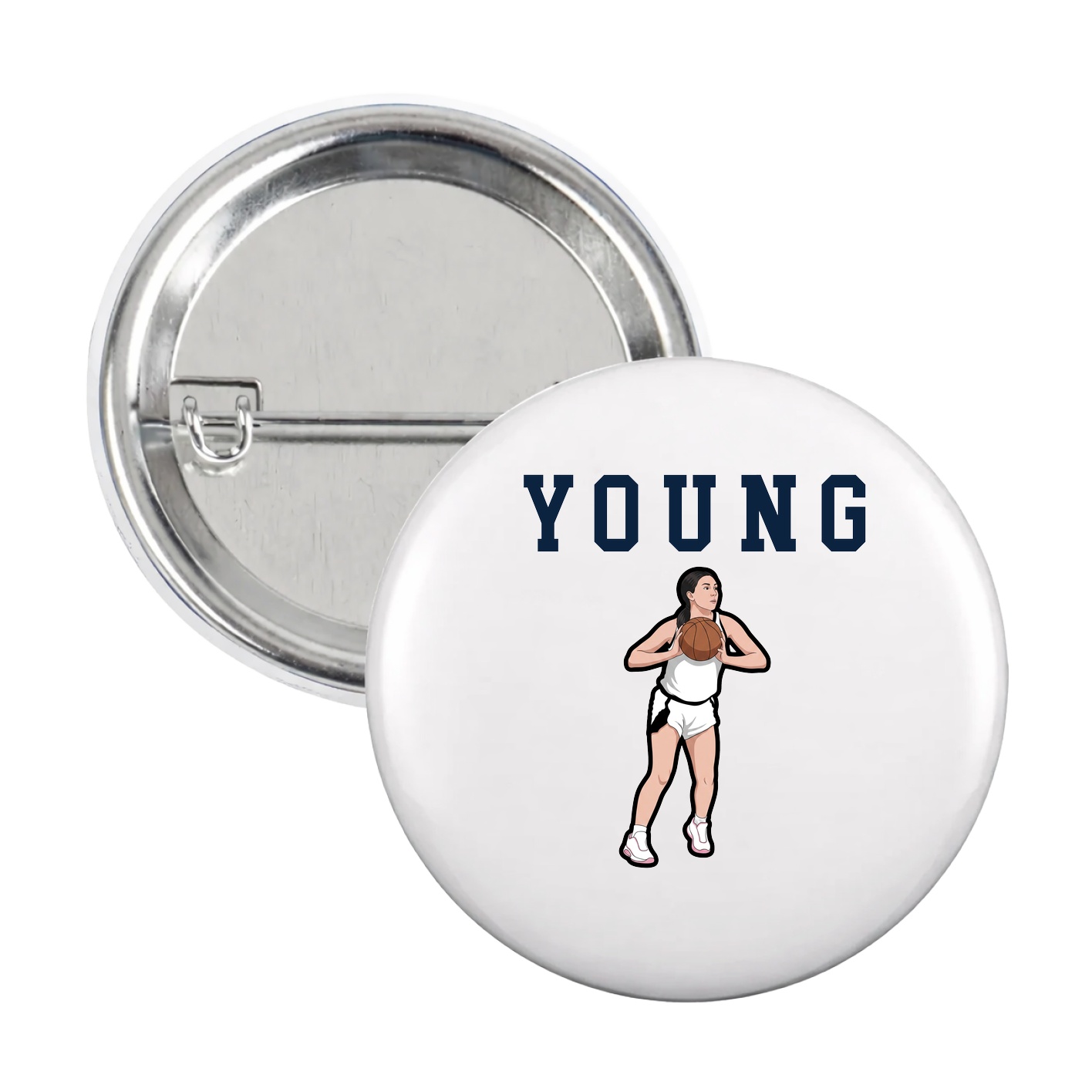 Game Day Button — Shirsey in White