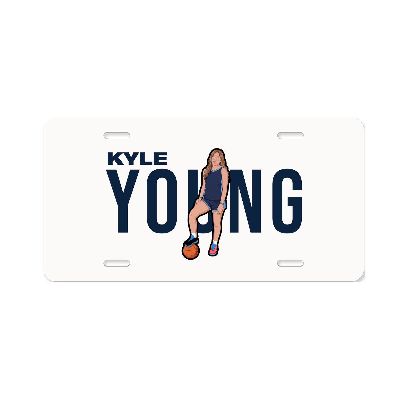 License Plate — Player Name in Classic