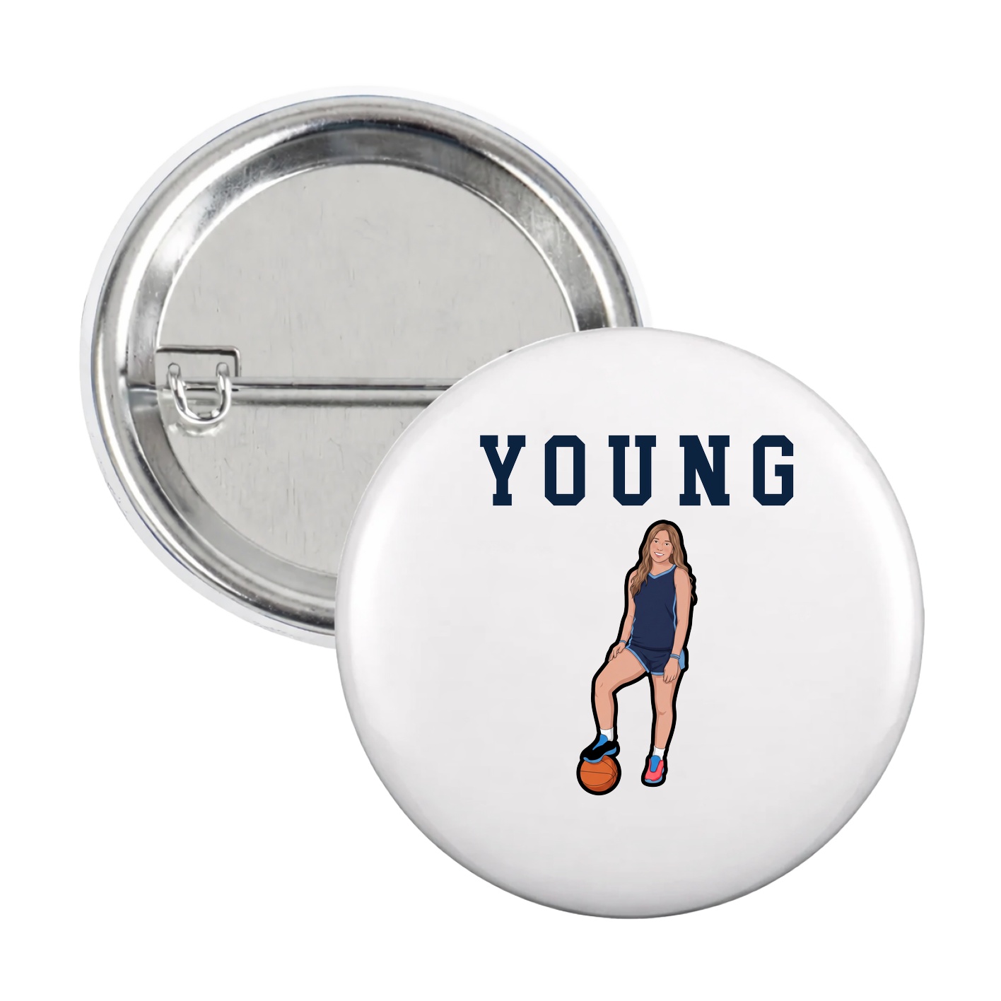Game Day Button — Shirsey in White