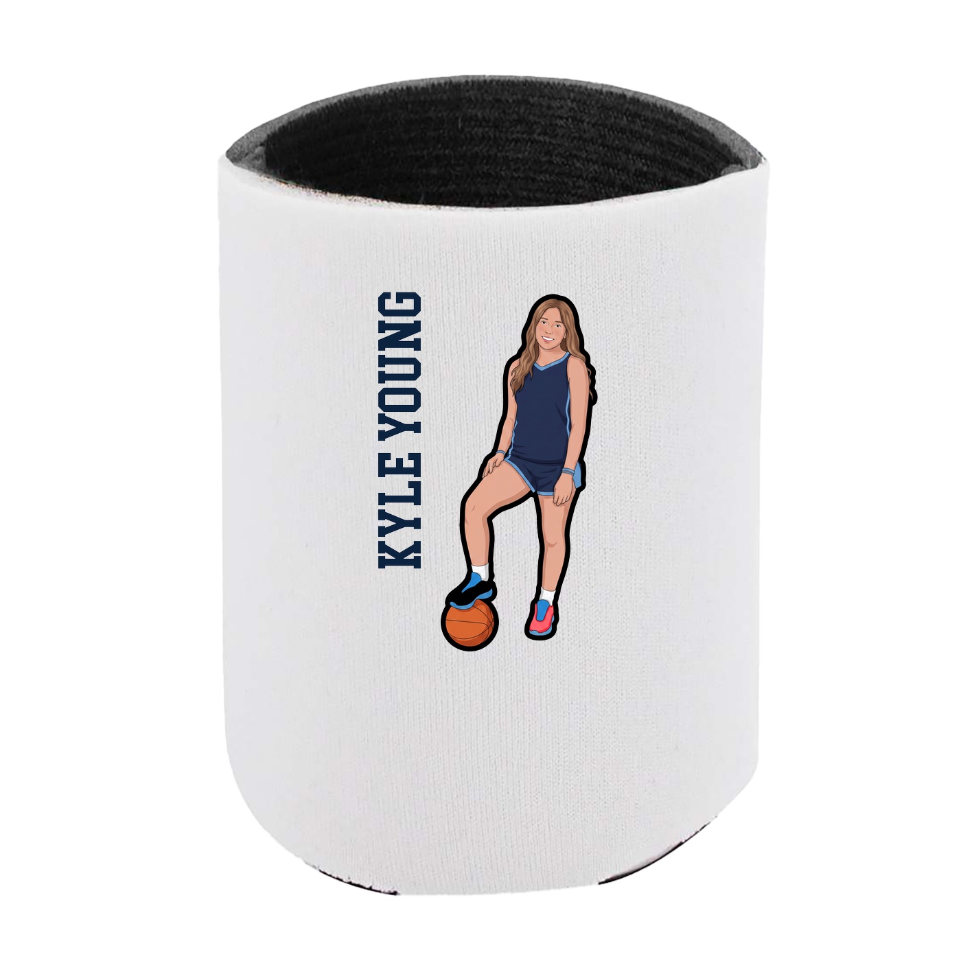 Can Holder — Name Vertical in White